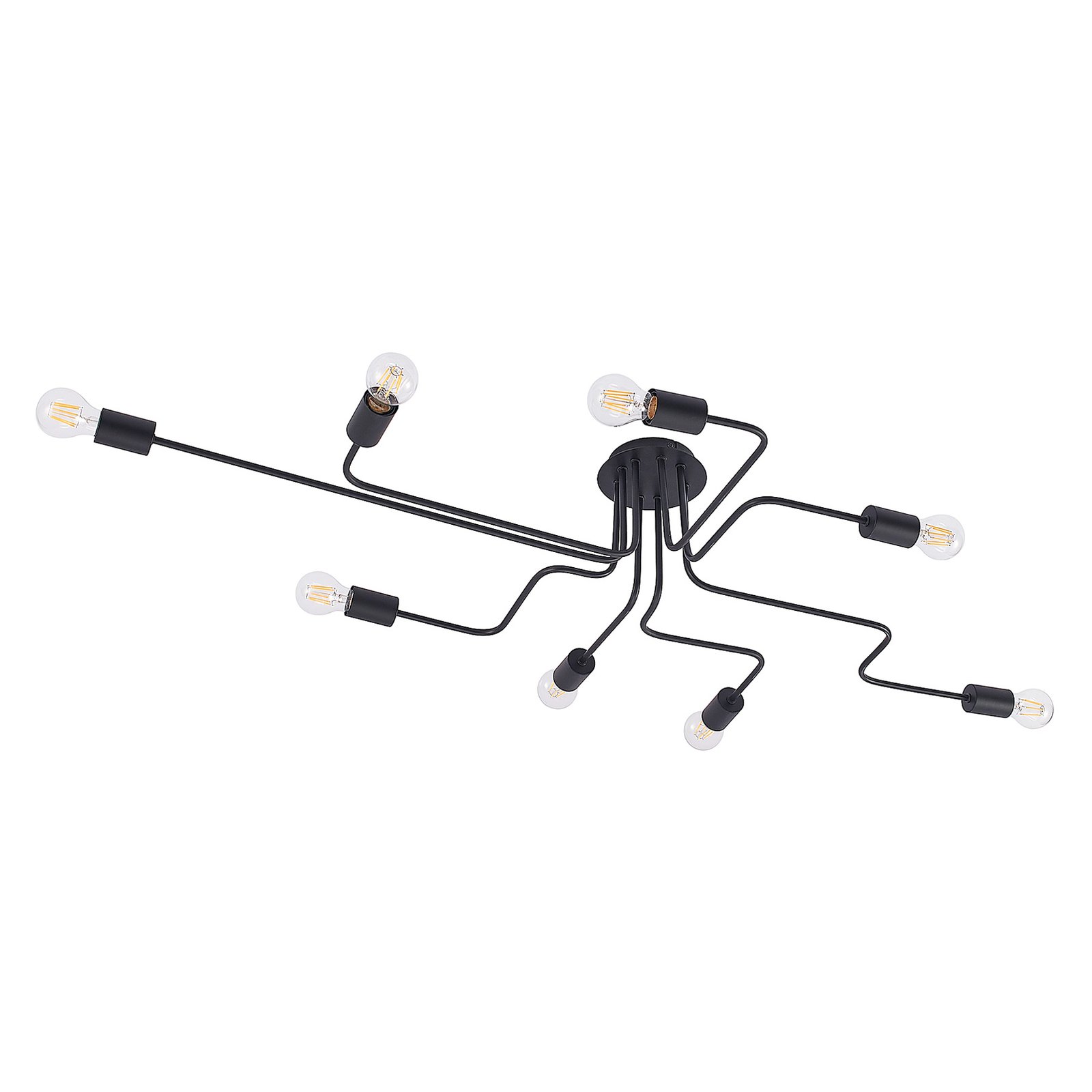 Lindby Deckenleuchte Elimar, 136 cm, 8-flammig, Metall, E27