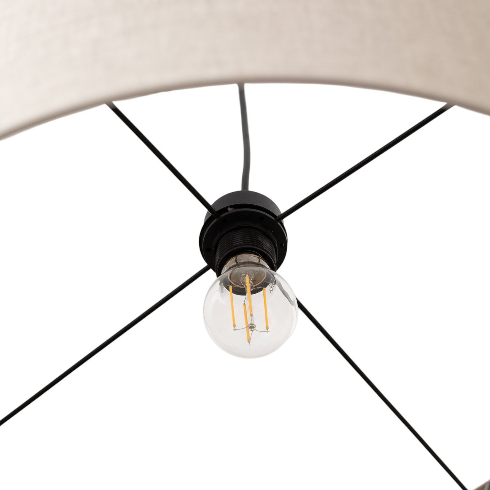 Moby Nature floor lamp with textile shade