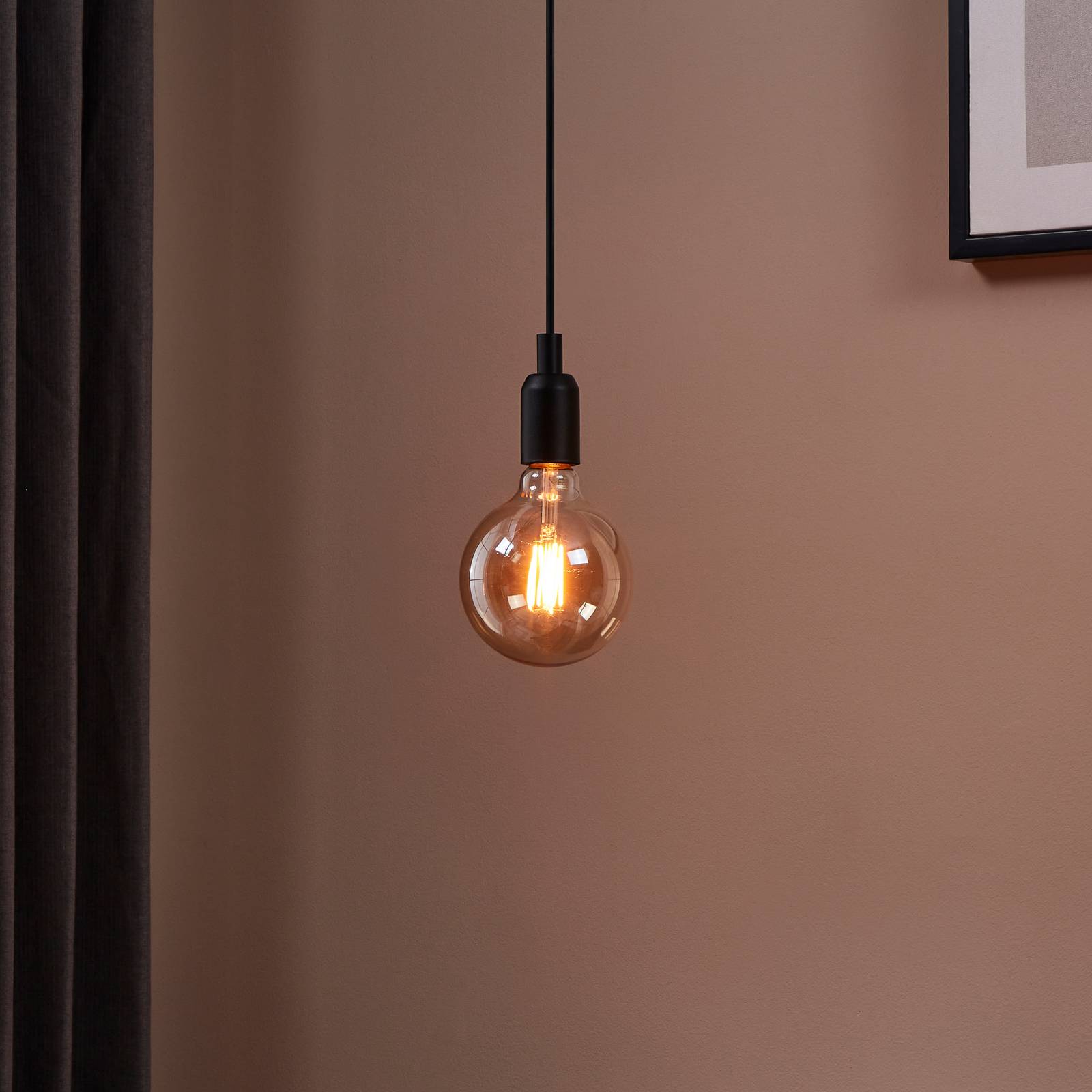 EGLO LED žárovka globe E27 G125 4W 1700K filament zlatá