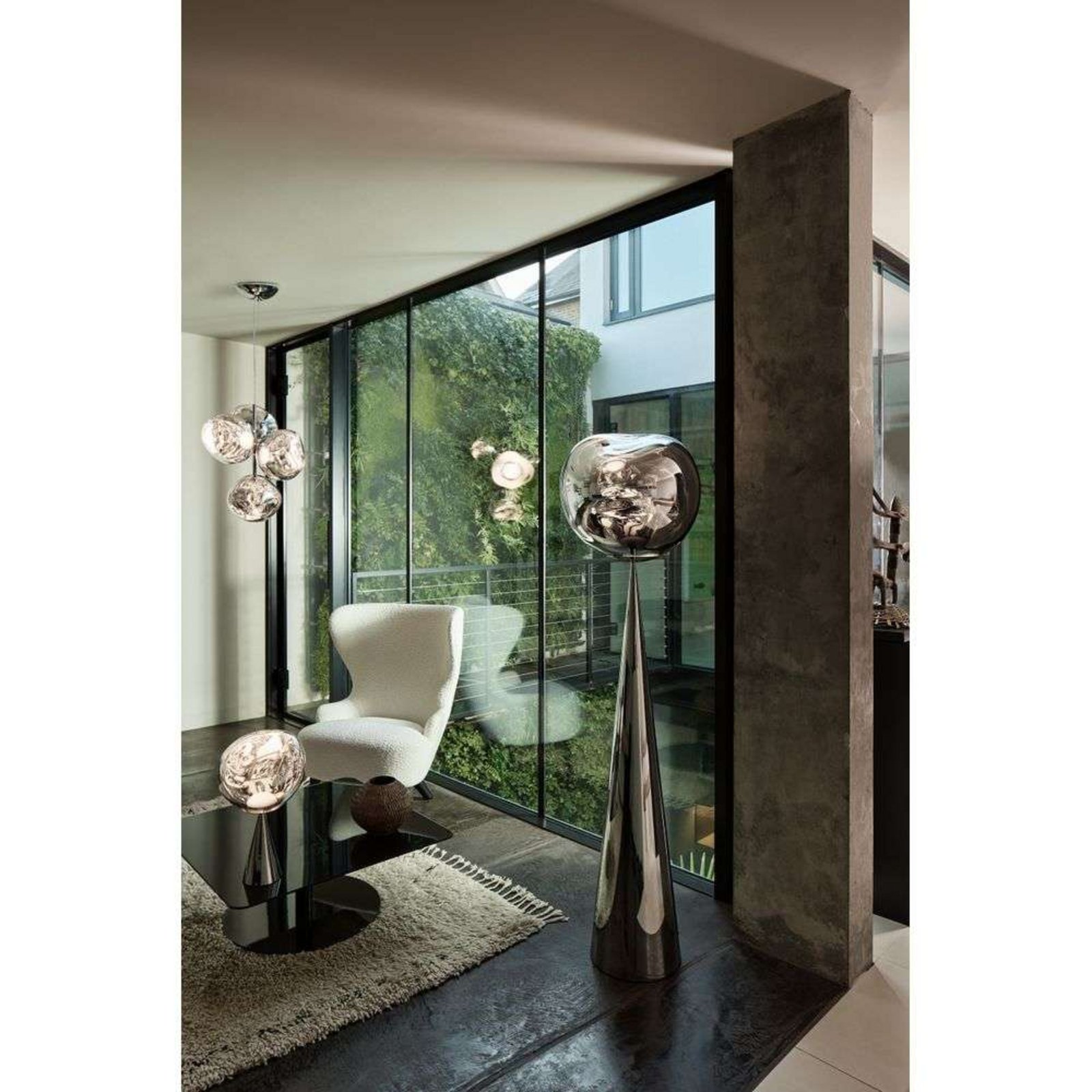 Melt Cone Fat Piantana Silver/Silver - Tom Dixon