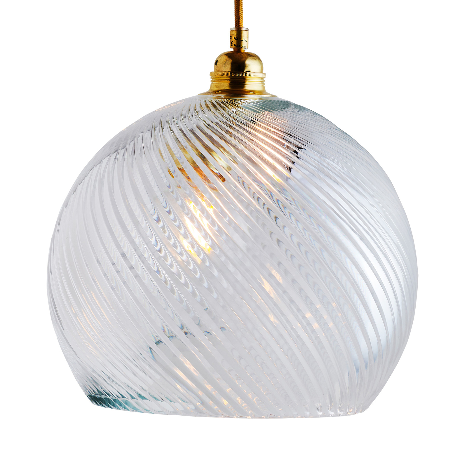 EBB & FLOW Rowan Hängelampe gold/crystal