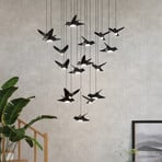 EGLO Stars Of Light LED pendant lamp Paratebueno black round 17fl