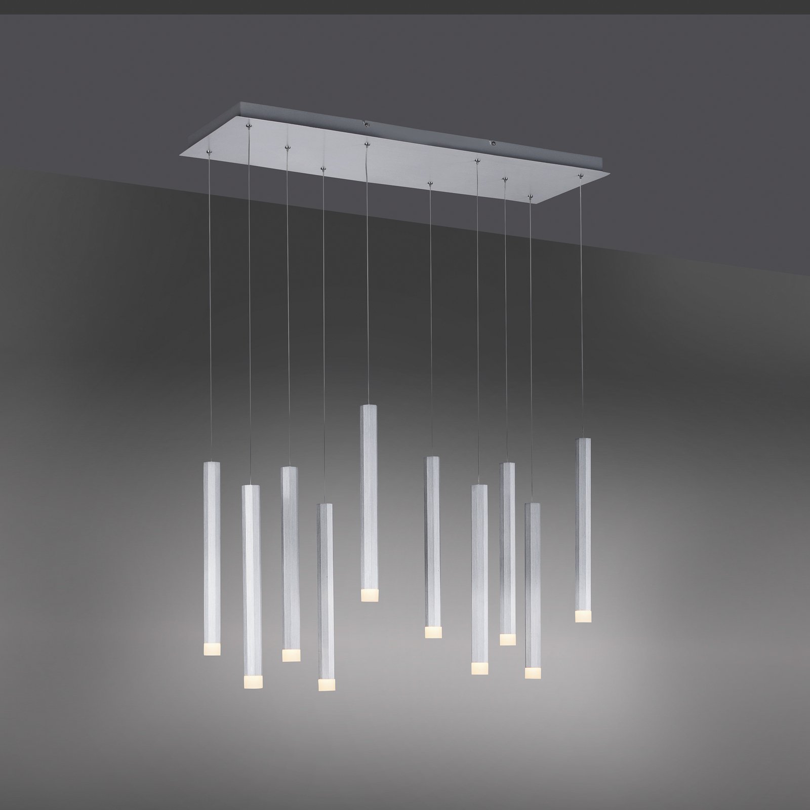 LED-Pendelleuchte Bruno, 10-flammig