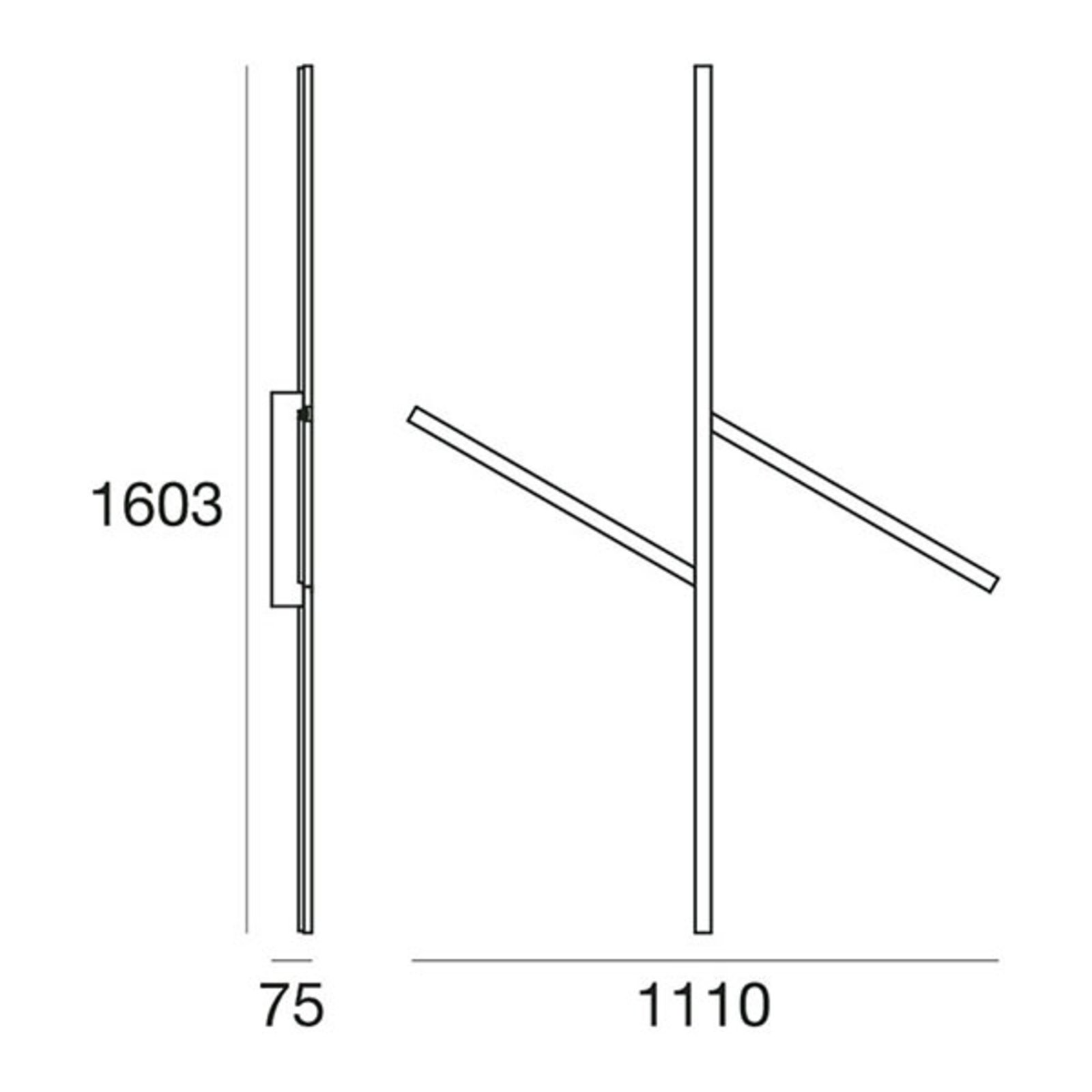 Xilema S plafoniera LED, purista - Stilnovo Xilema S plafoniera LED, purista - Stilnovo