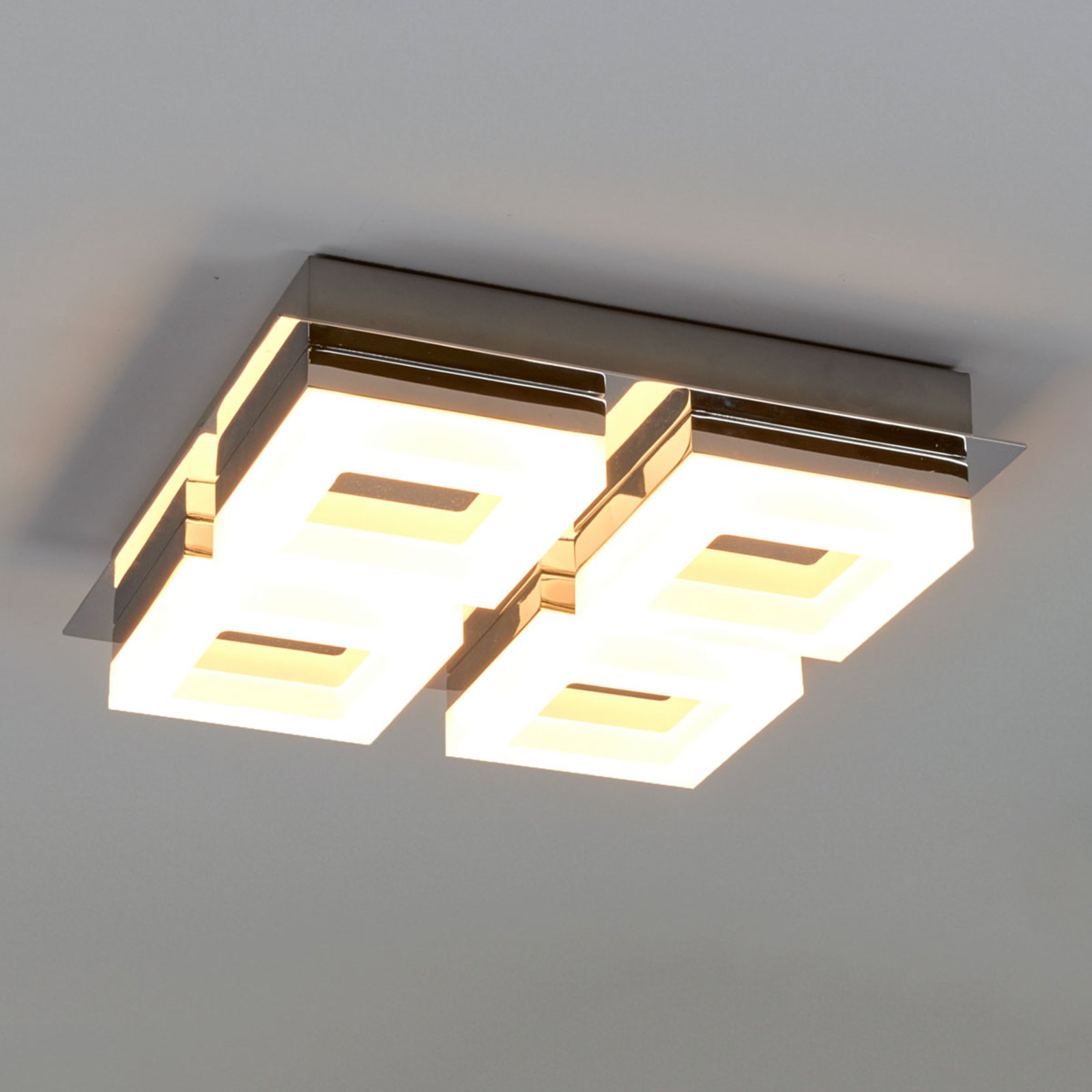 Vierflammige LED-Bad-Deckenleuchte Marija