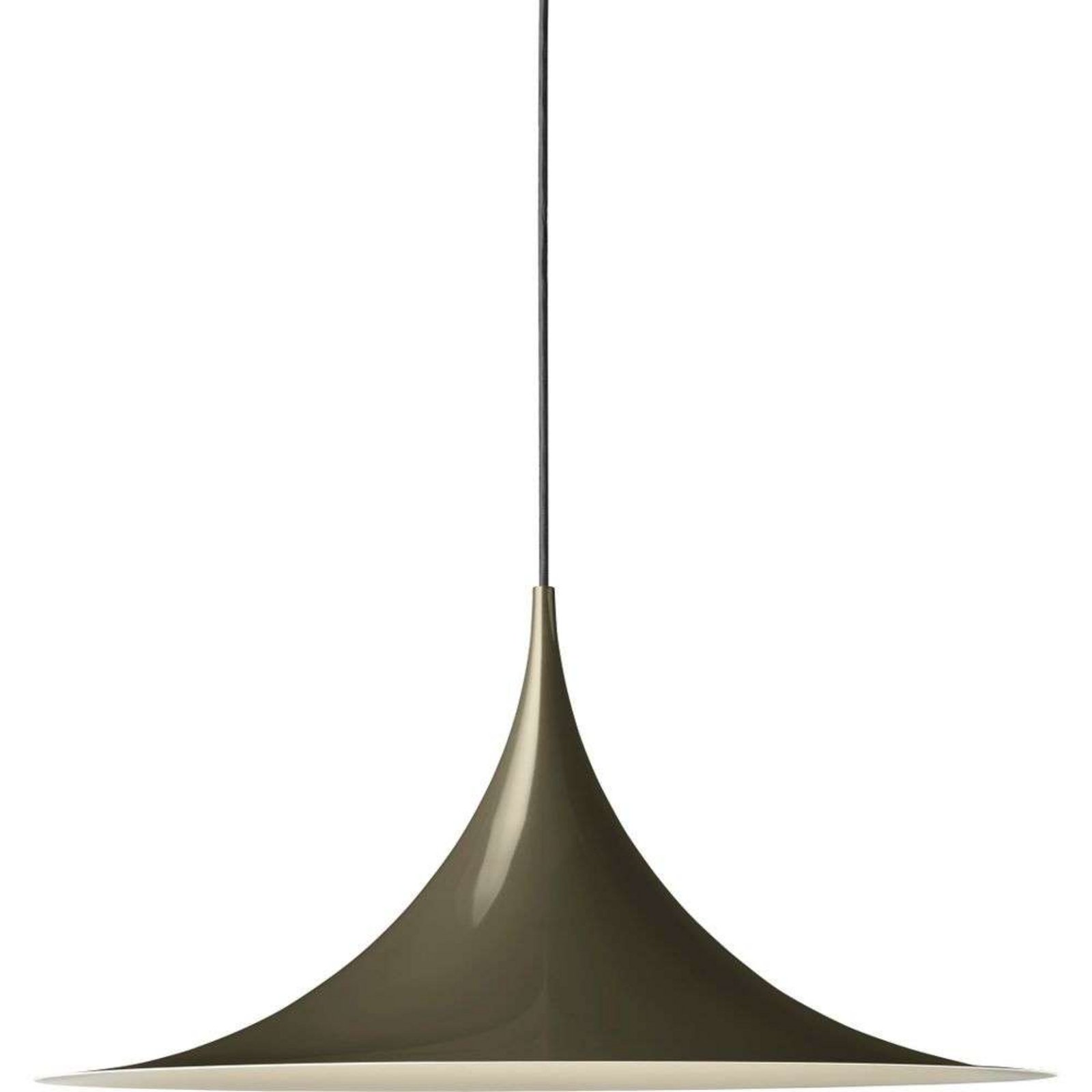 Semi Závěsná Lampa Ø60 Glossy Dark Cocoa - GUBI