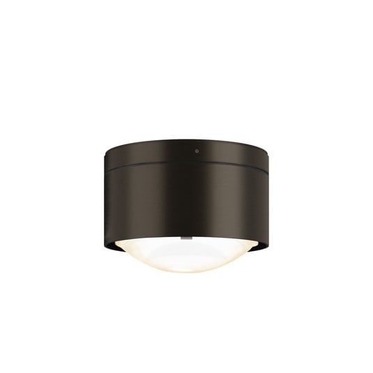 Puk! 120 One LED-Deckenspot Linse matt dunkelbraun