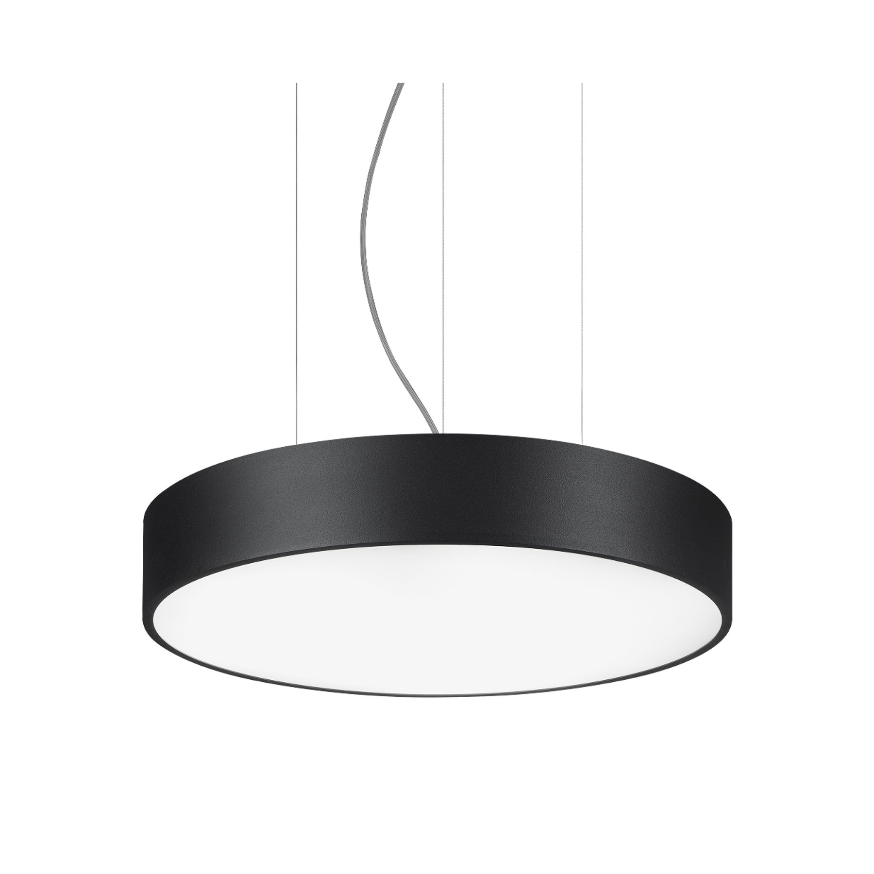 BRUMBERG "Biro Circle LED" Ø 75 cm tiesioginis DALI, juodas, 4000 K