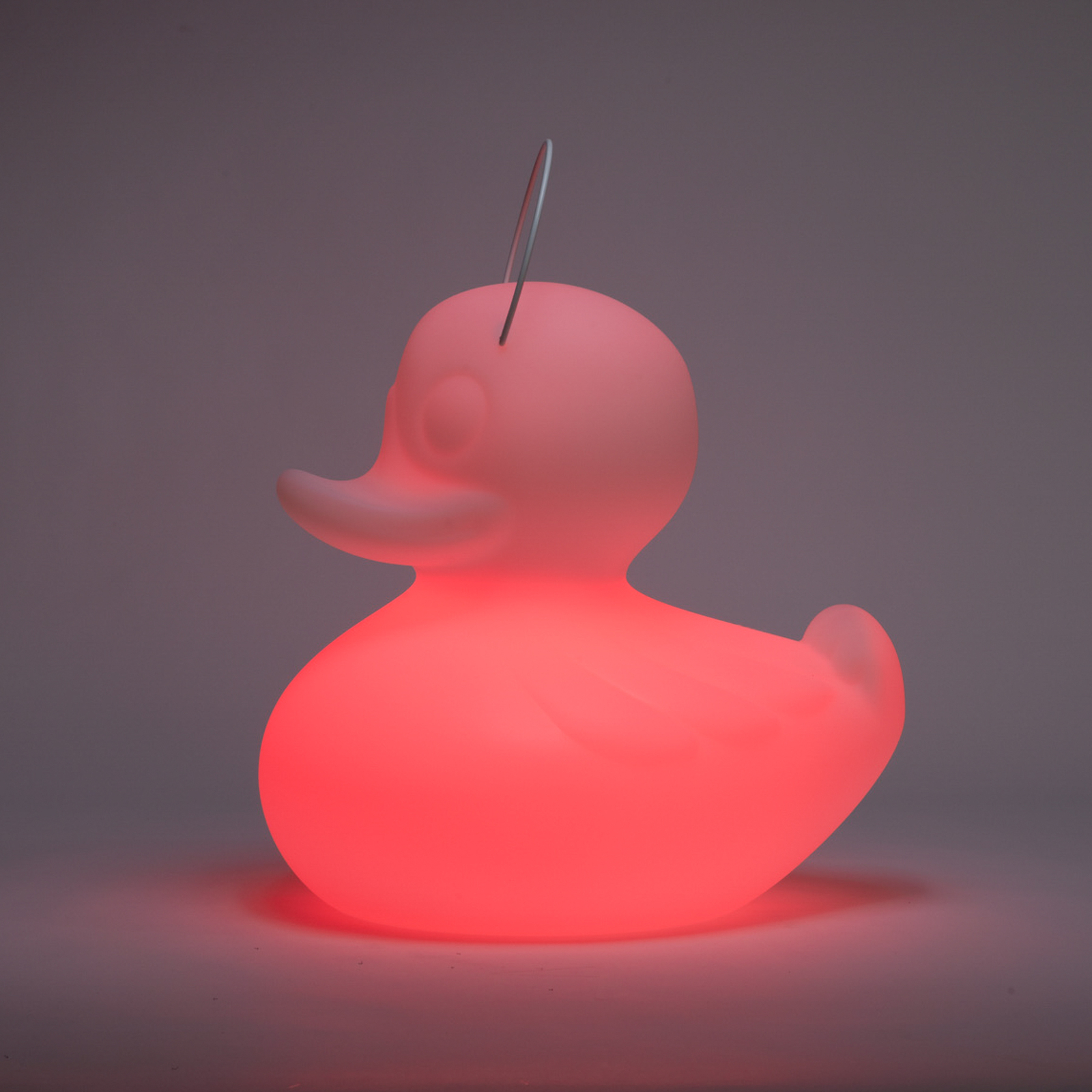 DUCK-DUCK XL utendørs LED-designerlampe i rosa