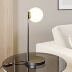 Gama asztali lámpa fekete, üveggömbbel