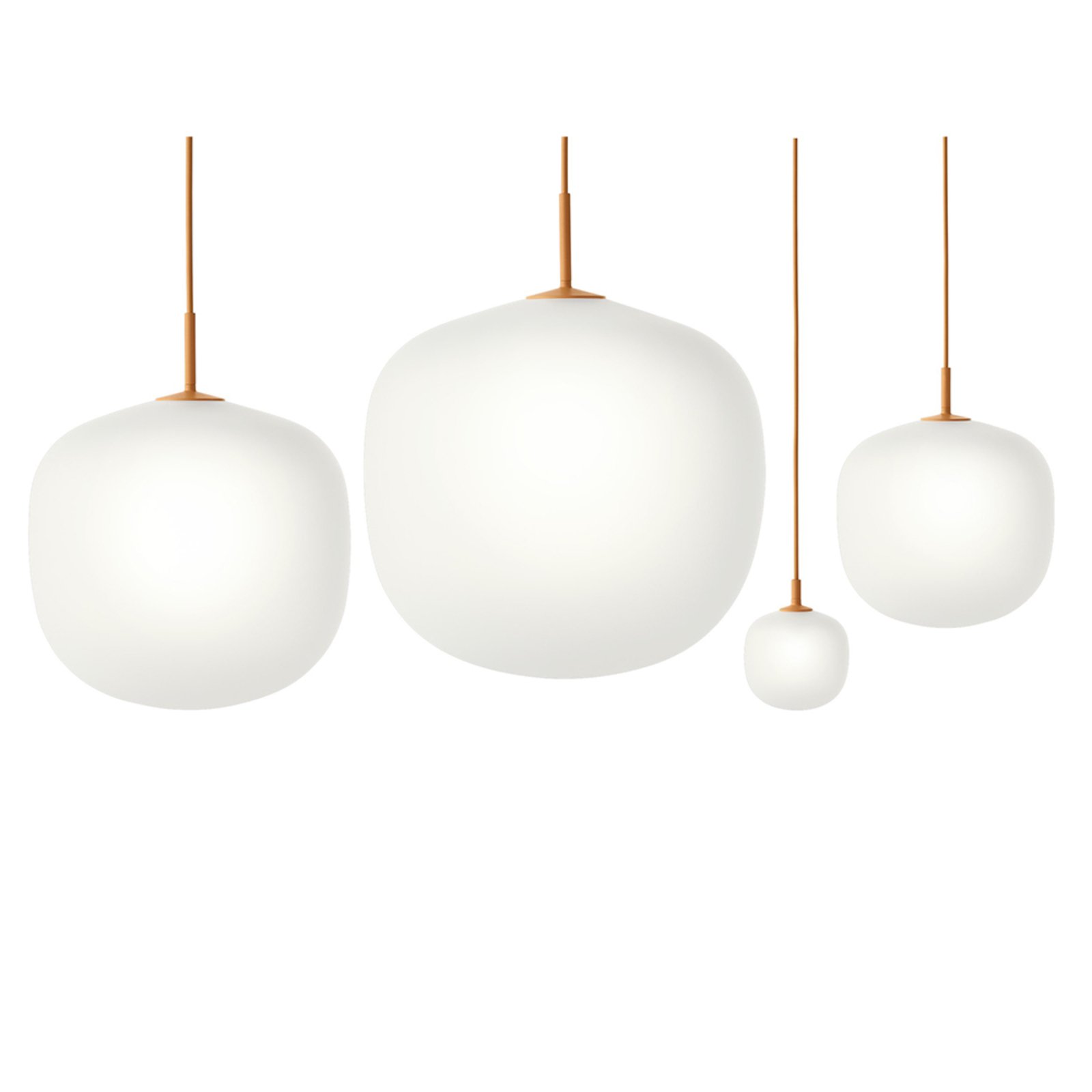 Rime Lustră Pendul Ø25 White/Orange - Muuto