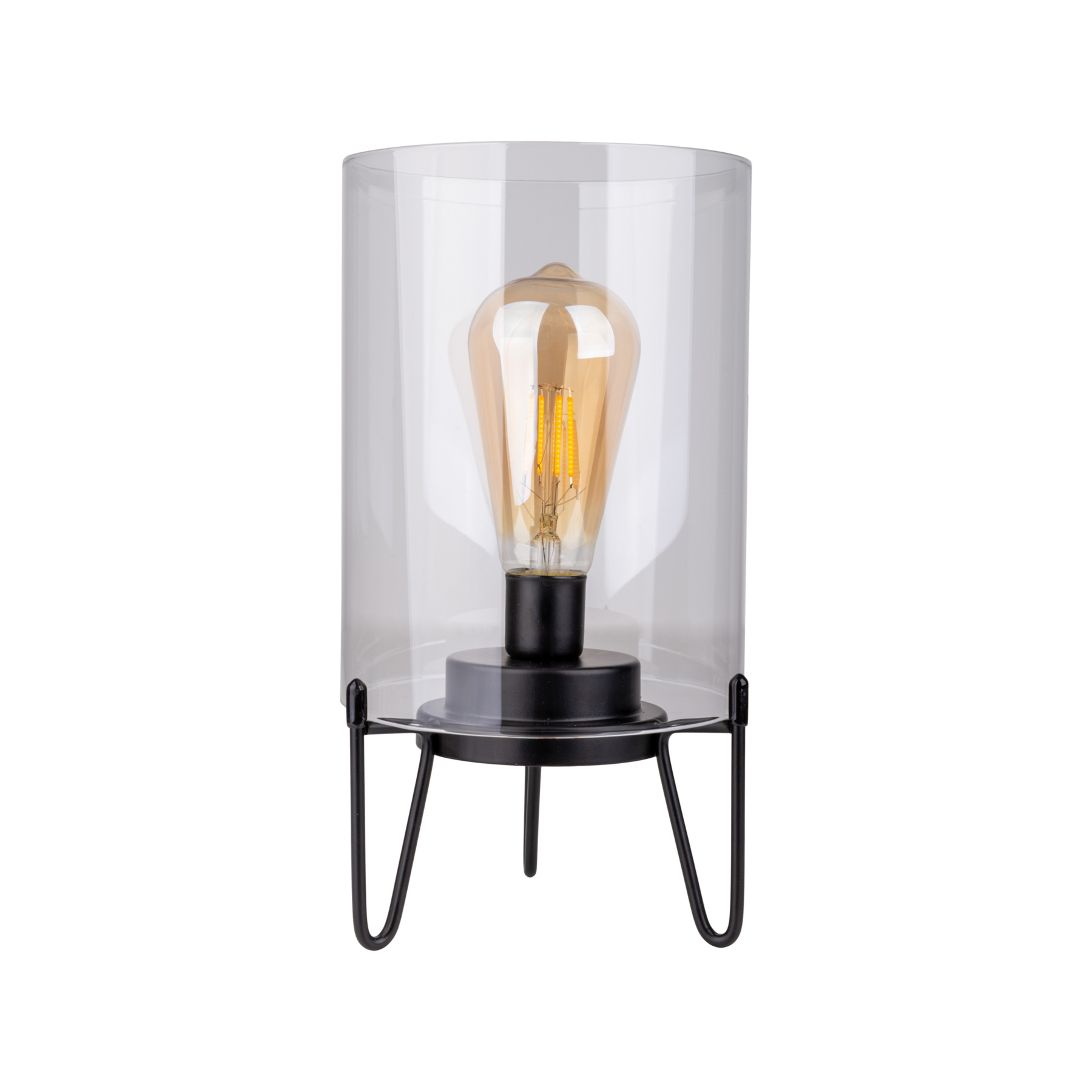 LED-Außendekoleuchte Lonna, Batterie, Glas, Metall