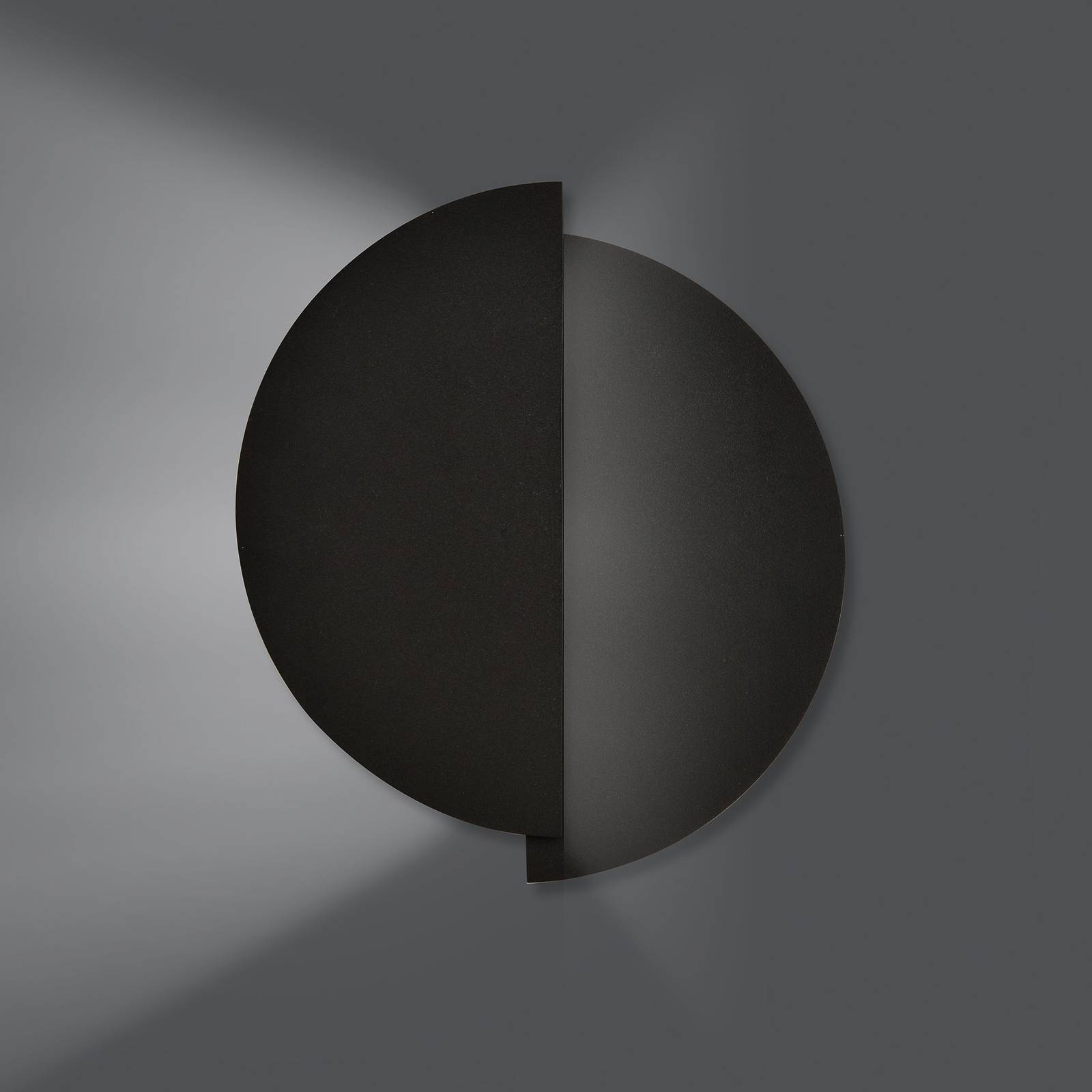 E-shop Nástenné svetlo Form 9, 28 cm x 32 cm, čierna