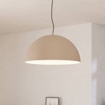 Lampa wisząca Gaetano 1, Ø 53 cm, piaskowy/kremowy, stal