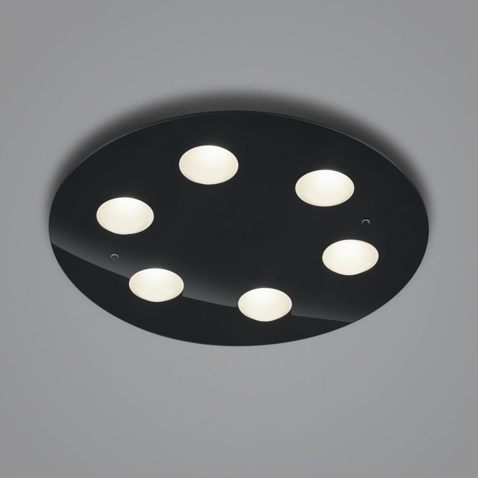 Helestra Nomi LED-taklampa Ø49cm dim svart