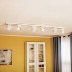 1046PL_K ceiling spotlight, 6-bulb, white