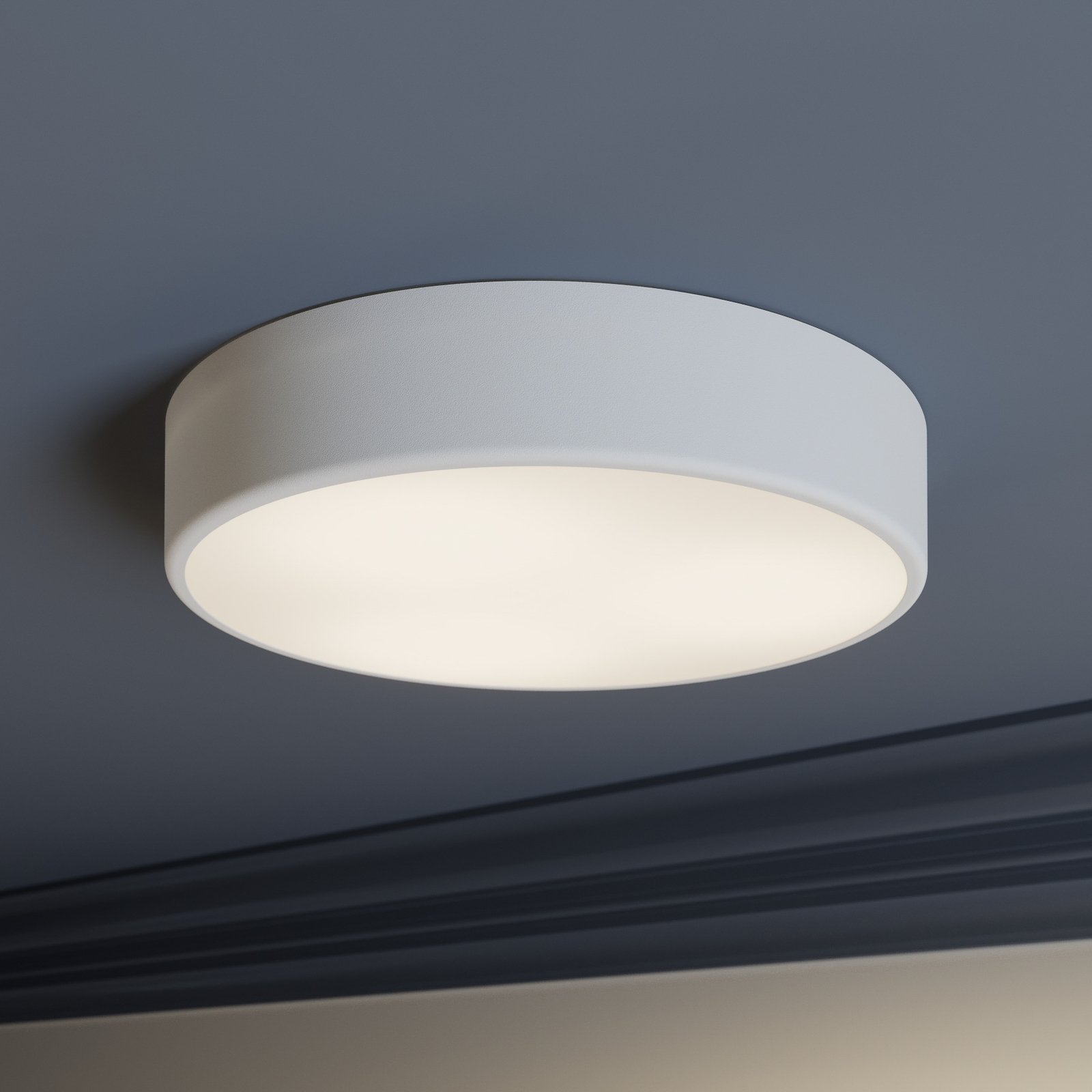 Cleo loftslampe, Ø 40 cm, hvid
