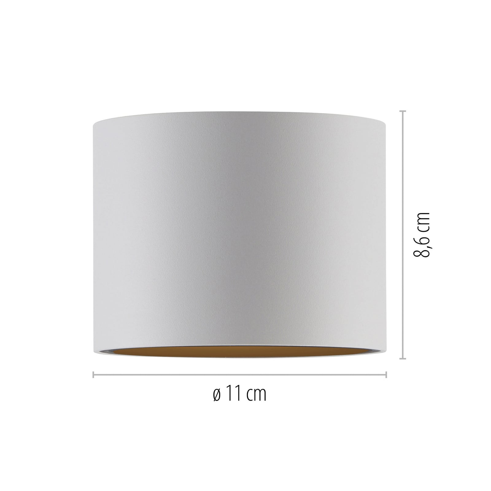 Point LED-Bad-Deckenlampe, weiß, Ø 18cm, Metall, IP44 - PURE Point LED-Bad-Deckenlampe, weiß, Ø 18cm, Metall, IP44 - PURE