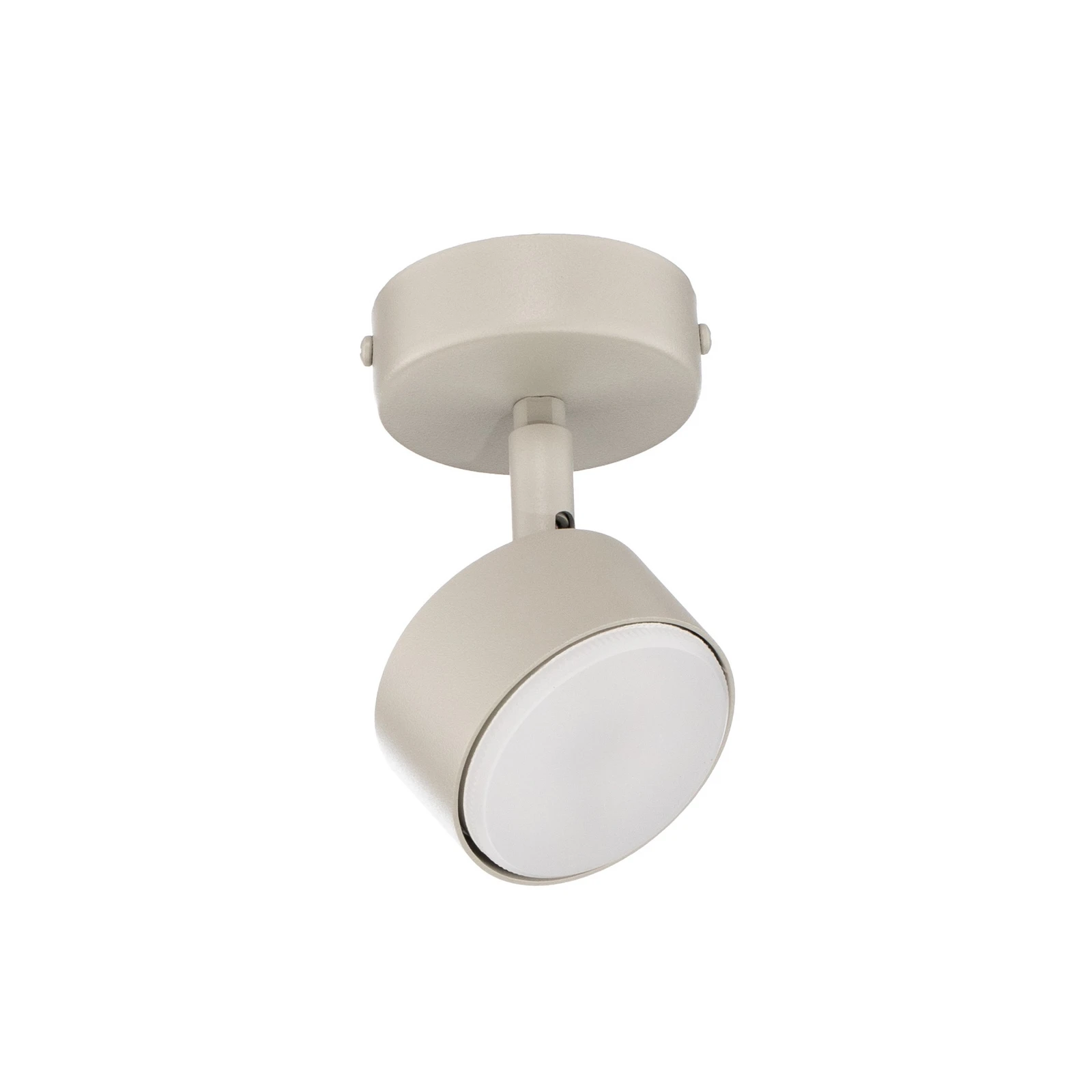 Plafondspot Nemo, 1-lamp, grijs-beige, beweegbaar, GX53
