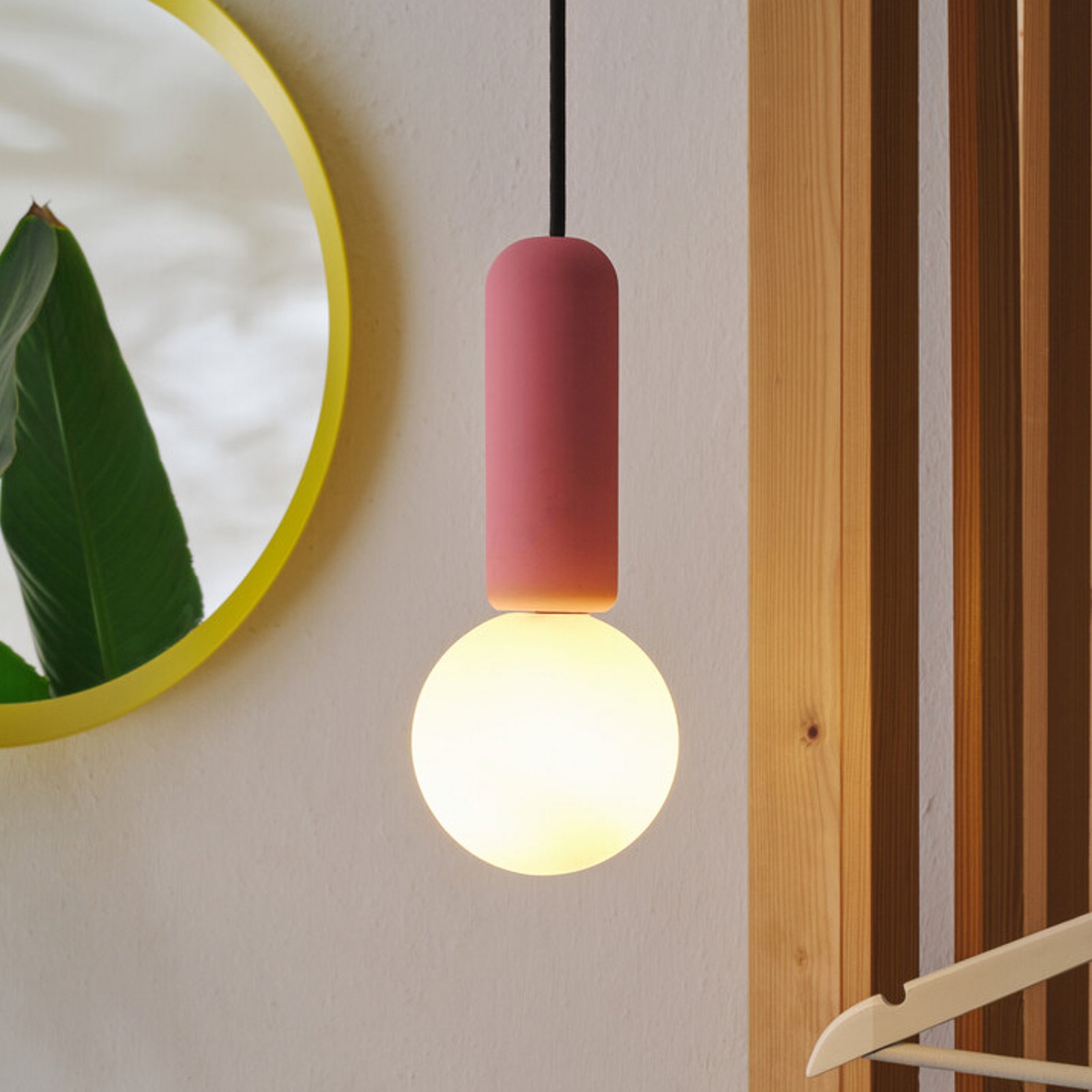 Lampada a sospensione OSRAM Decor Concrete Mic, rosa, cemento, G9