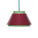 Remi hänglampa röd/grön Ø 25 cm – Hübsch