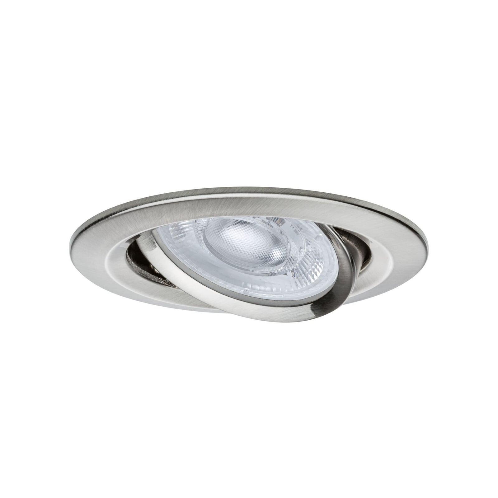 Paulmann indbygningslampe NOVA, jern, Ø 8 cm, drejelig, 2.700 K
