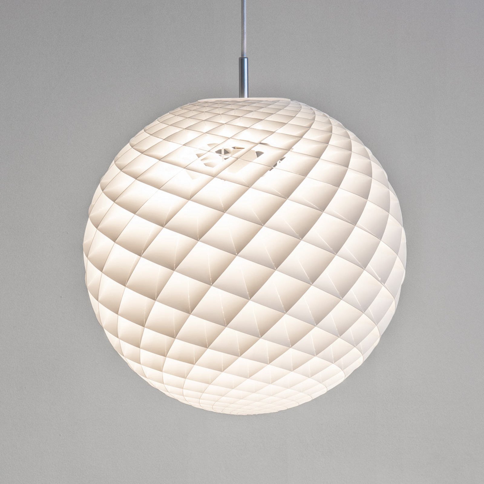 Louis Poulsen Patera lampă suspendată alb 45 cm - Camera de zi / sufragerie - design - crom mat alb mat - Plastic