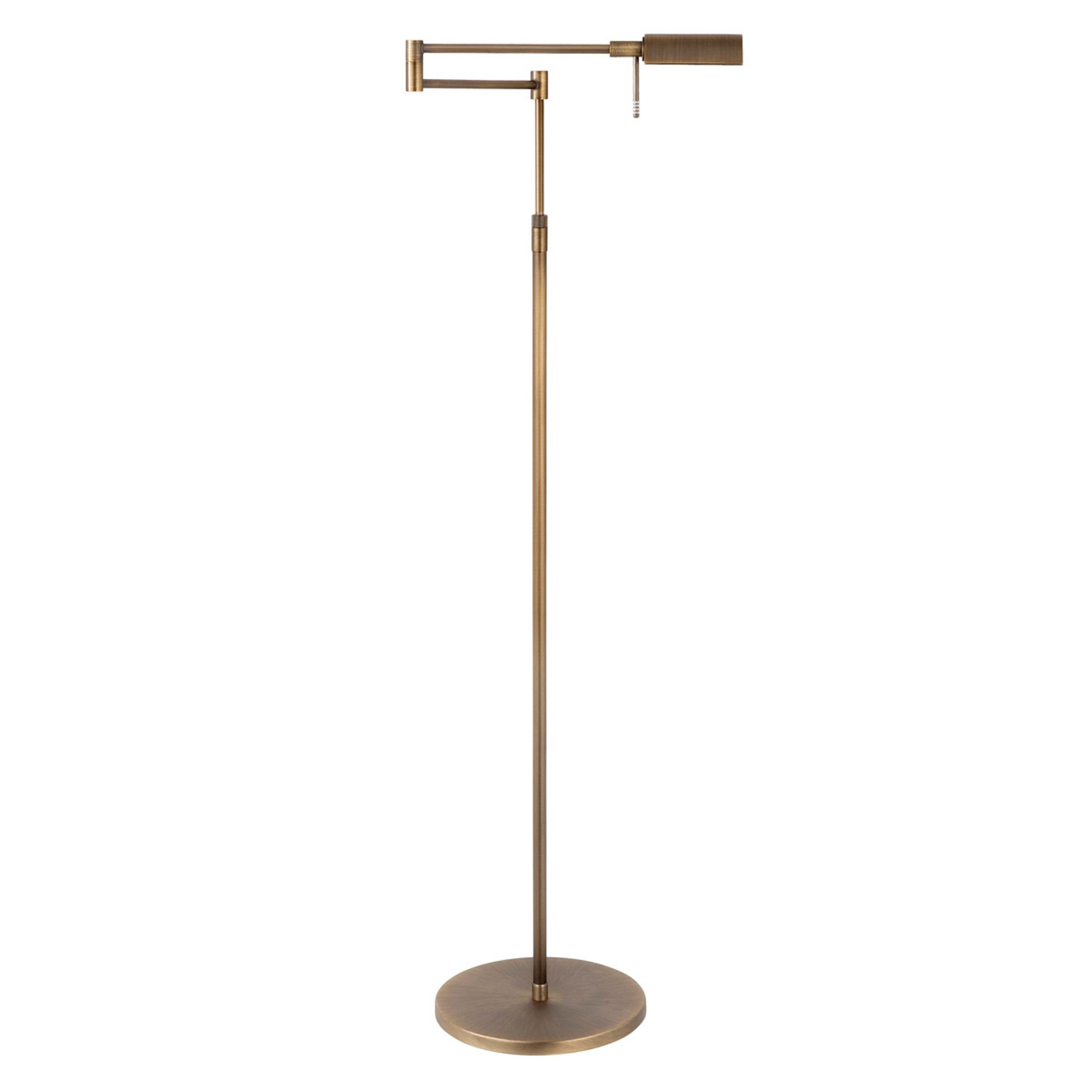 Lampe sur pied LED New Bari, bronze, hauteur 180 cm, métal, variateur