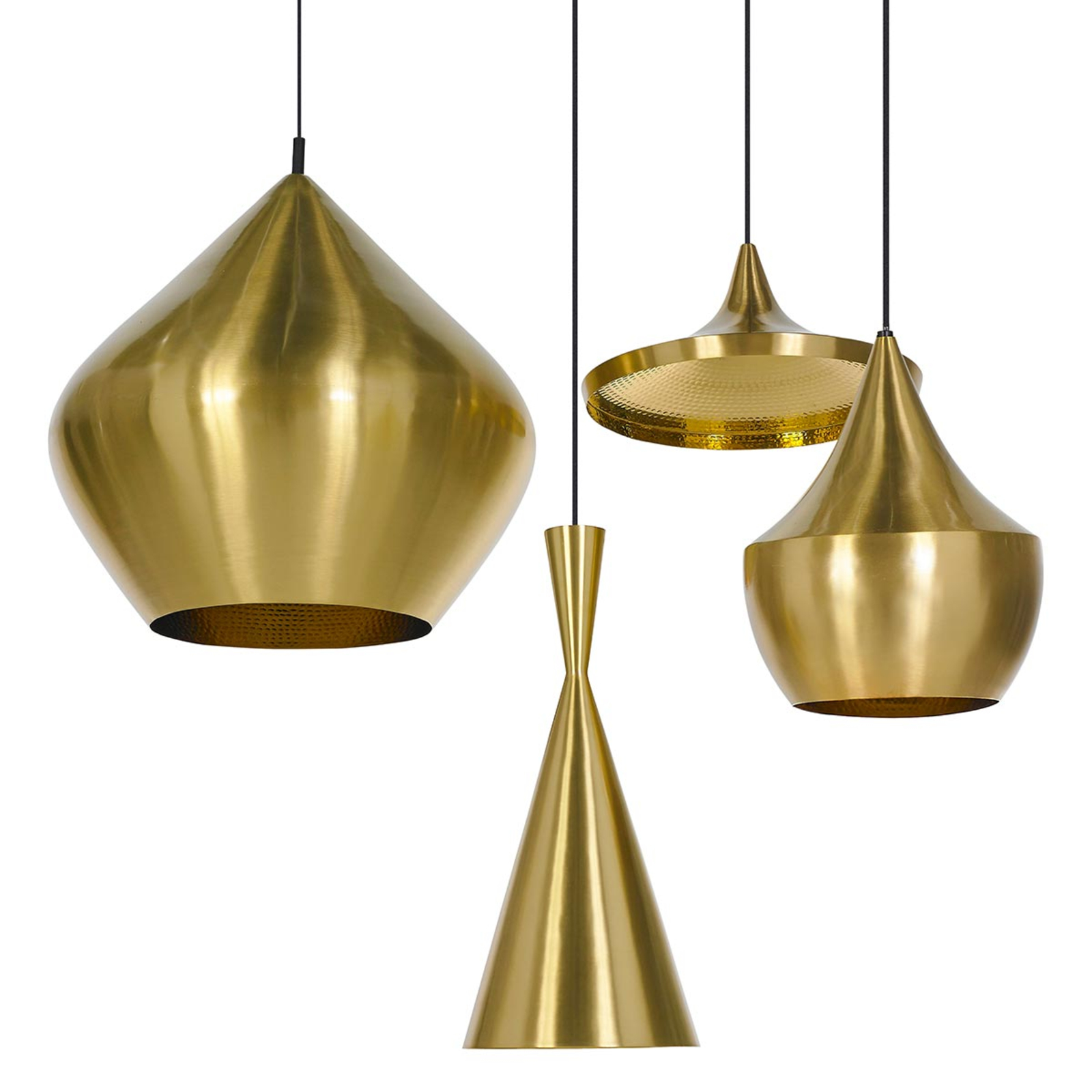 Smal pendellampe Beat Tall i messing | Lampegiganten.no Beat Flat svart pendellampe i messing | Lampegiganten.no