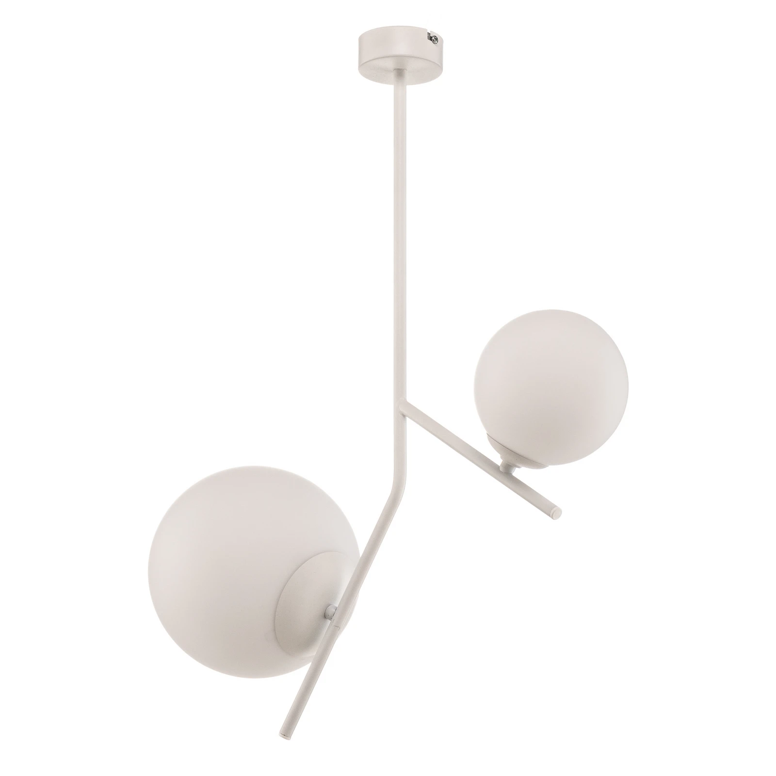 Suspension Dione, à 2 lampes, blanc