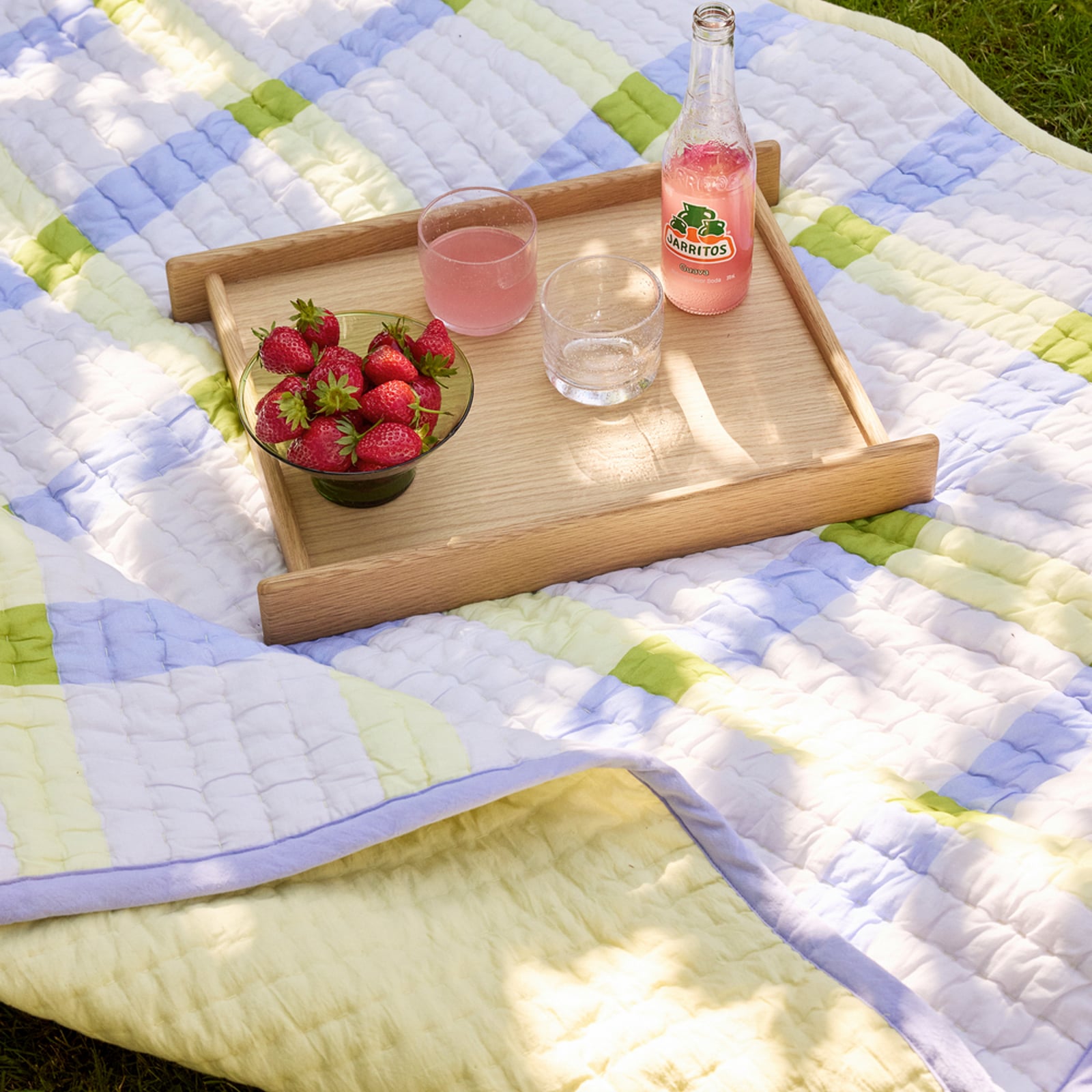 Couverture Tento jaune 200 cm - Hübsch