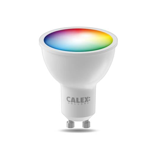 Refletor LED inteligente Calex GU10 4.9W CCT RGB