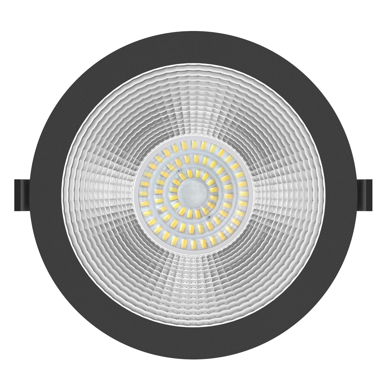SLC Shift LED recessed spotlight Ø22.8cm CCT black