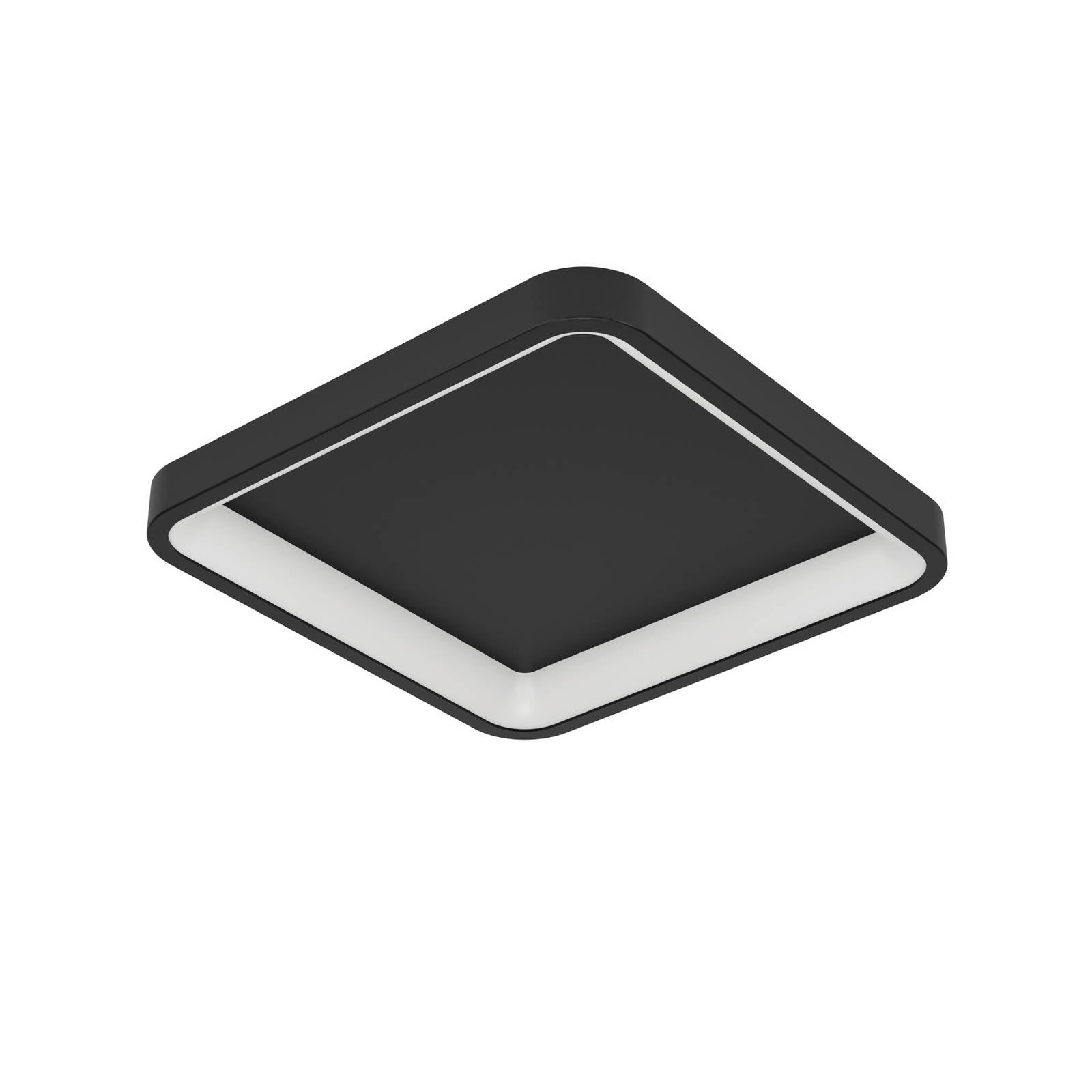EGLO connect Smart-LED-Deckenlampe Loretello-Z,eckig,schwarz