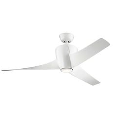 Wentylator sufitowy LED Phree 56, trójłopatkowy, biały
