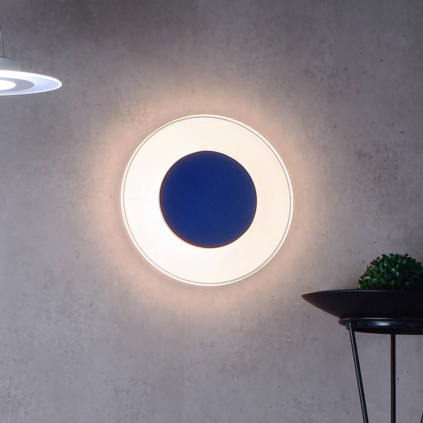 Image of Deko-Light Plafonnier LED Zaniah, lumière à 360°, 24W, bleu 4042943165428