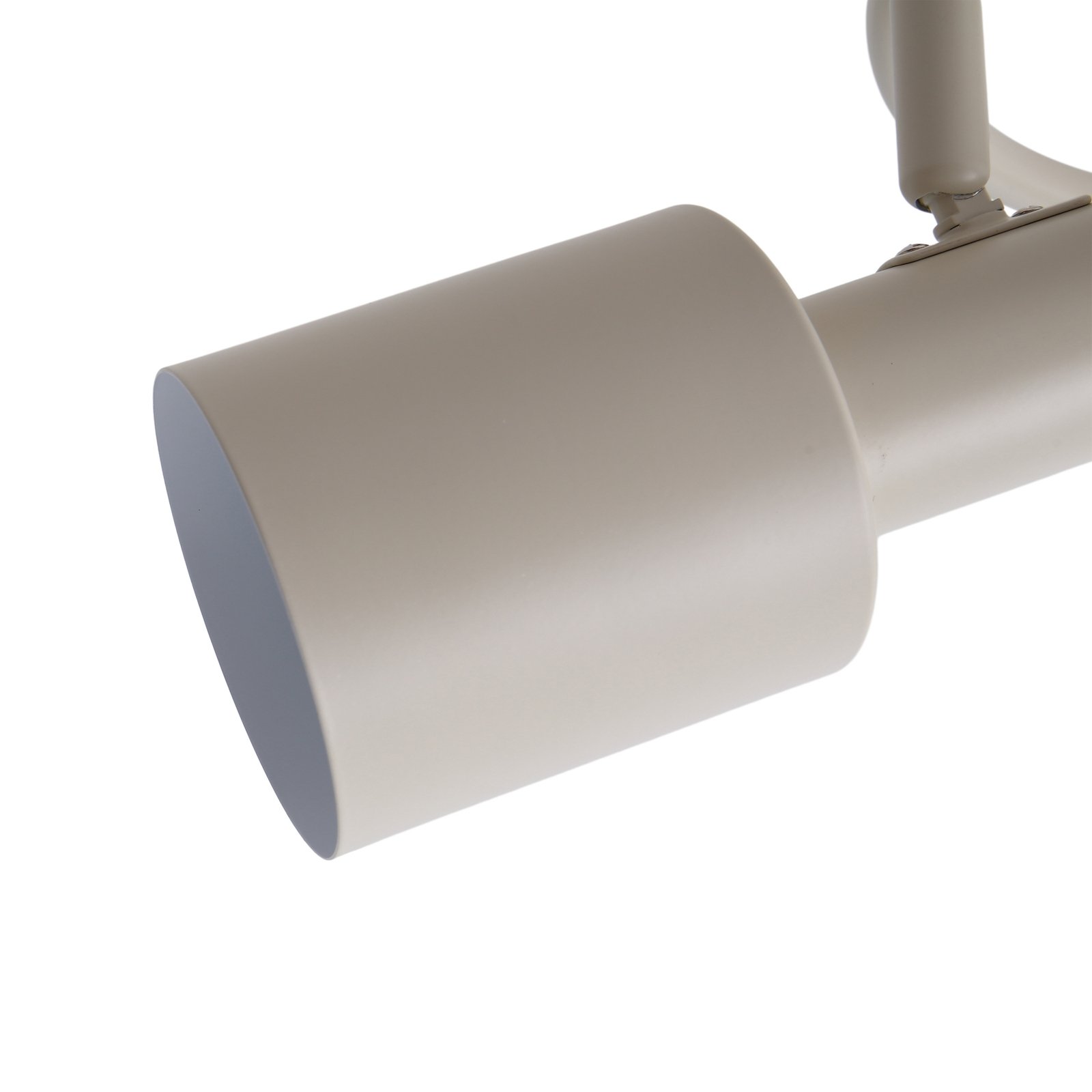 Faretto da soffitto Lindby Ovelia, beige, a 3 luci, in metallo, E27