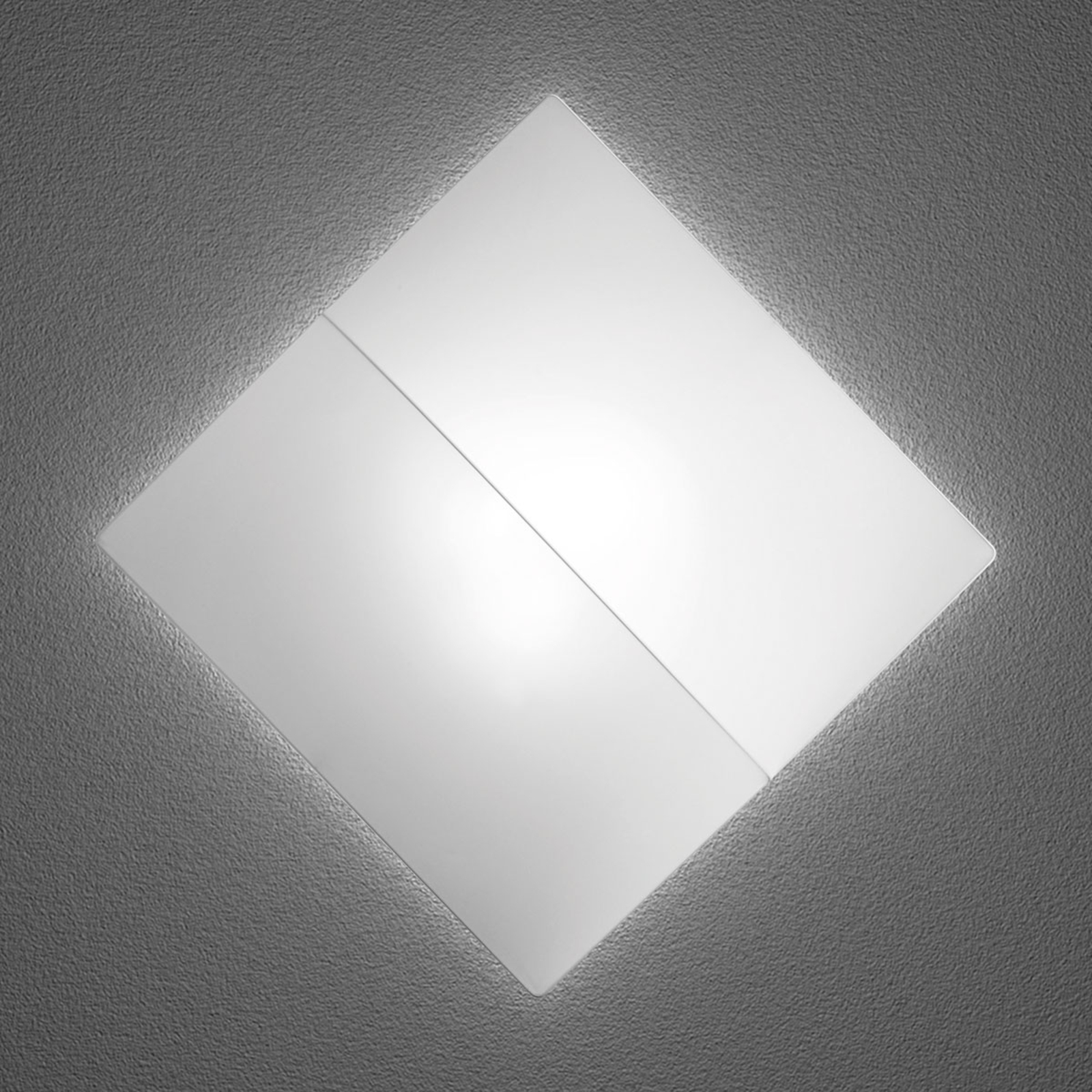 Kvadratisk væglampe Nelly S, i stof, 100 cm
