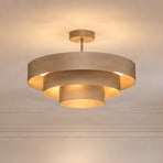Plafoniera Trio, grigio-beige, metallo