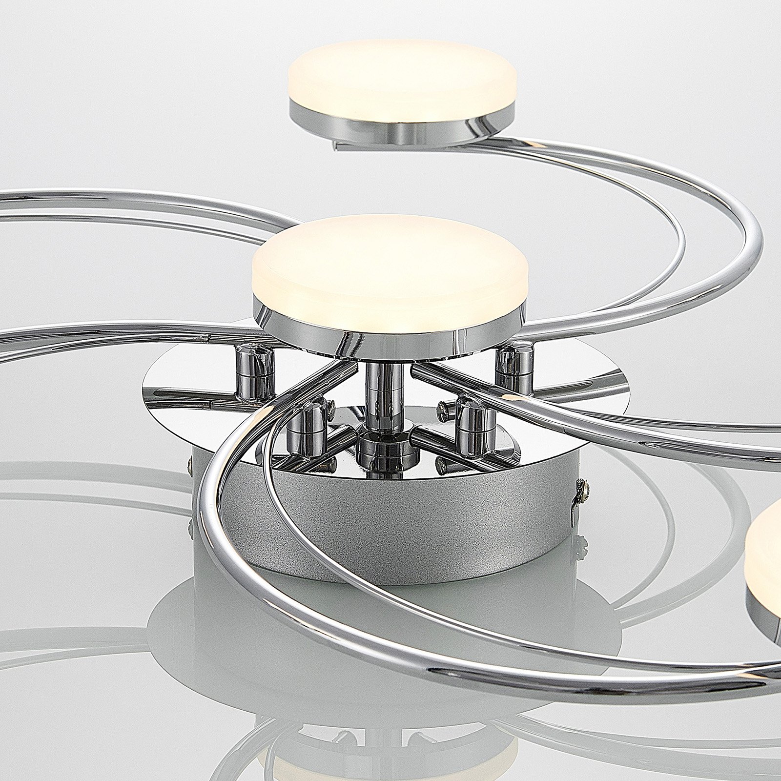 Rouven 6 LED Deckenleuchte Chrome - Lindby