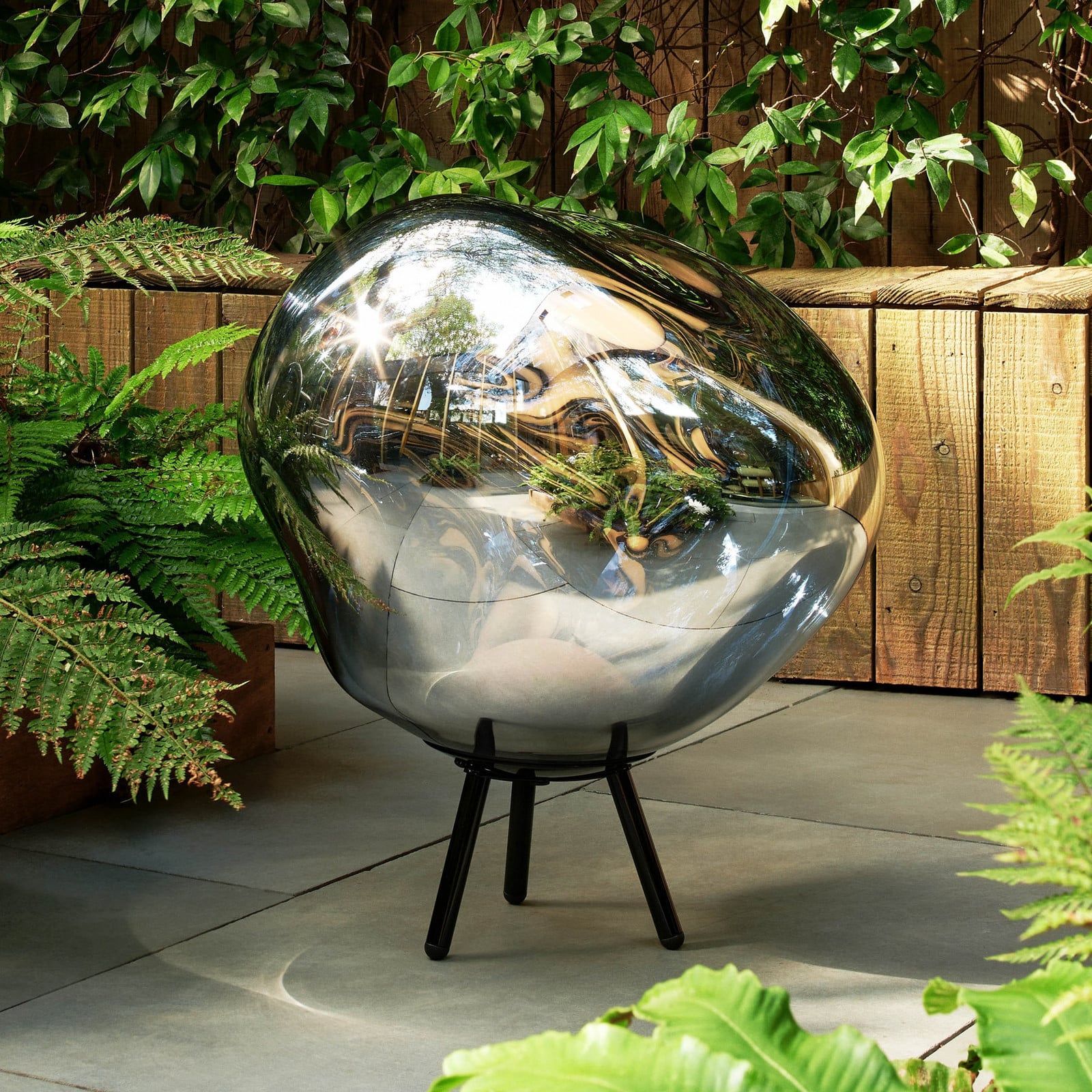 Melt Portable gulvlampe Silver Black Tom Dixon - Stue - Design - Plastik - Trebenet