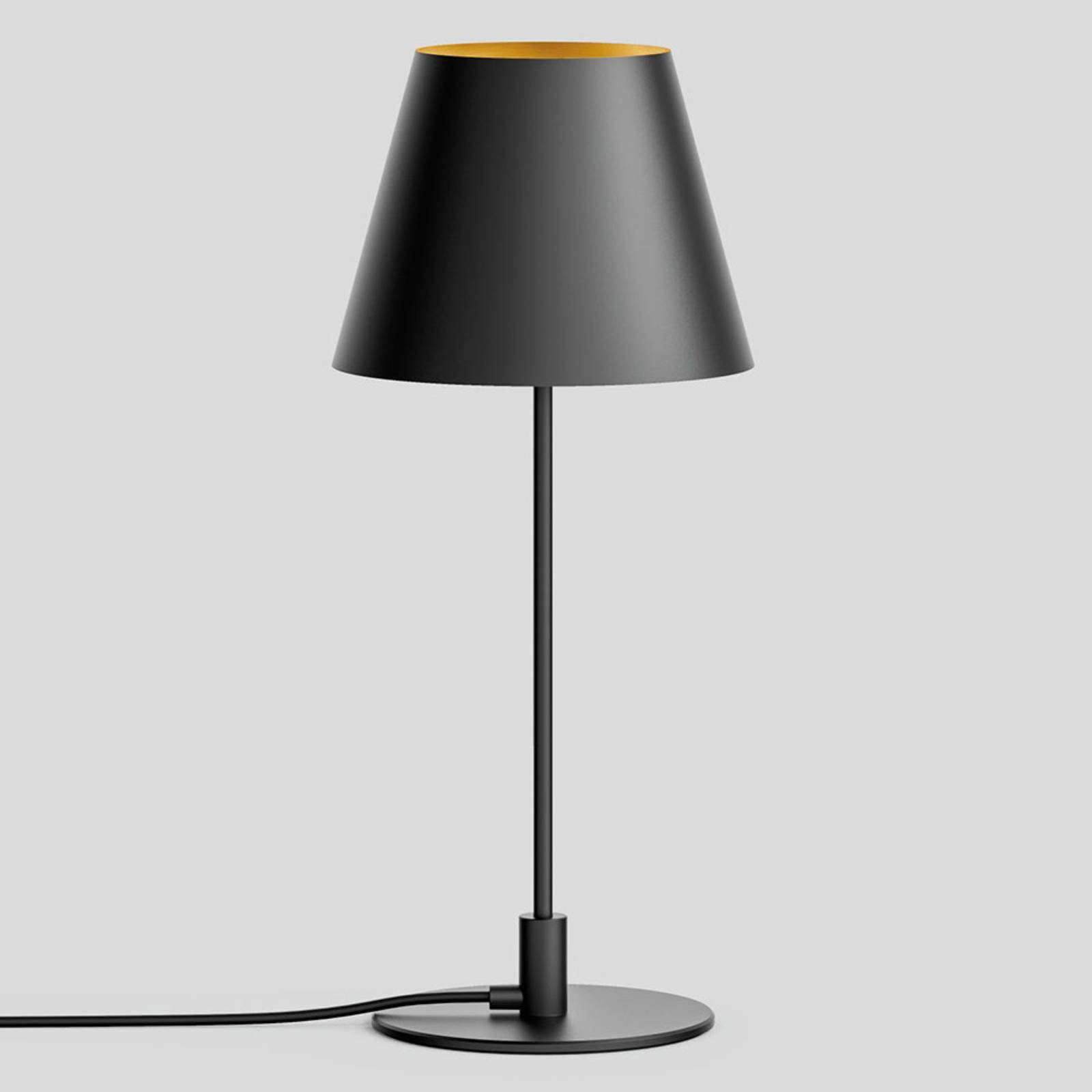 BEGA Studio Line lampe à poser noire/laiton