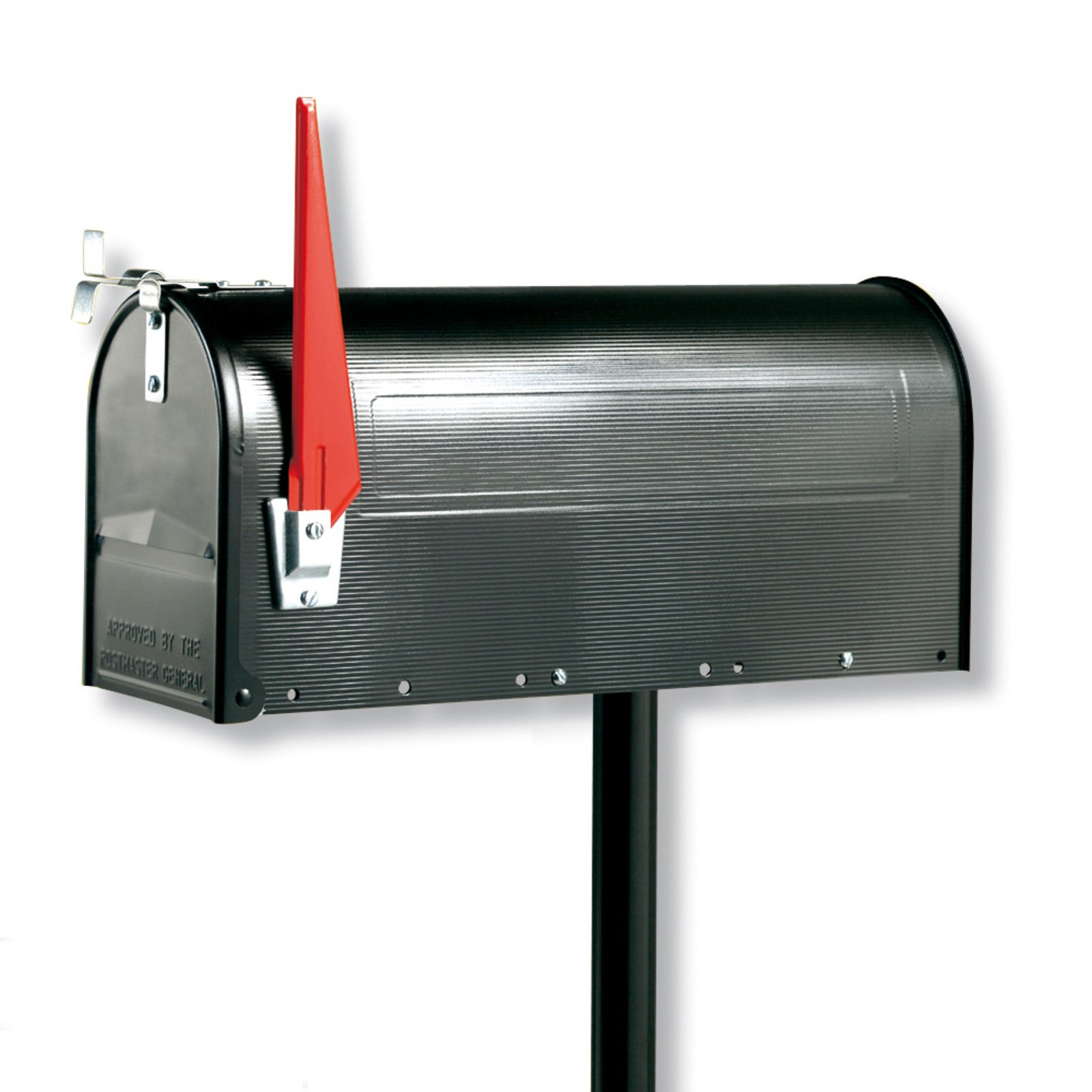 U.S. Mailbox mit schwenkbarer Fahne, schwarz