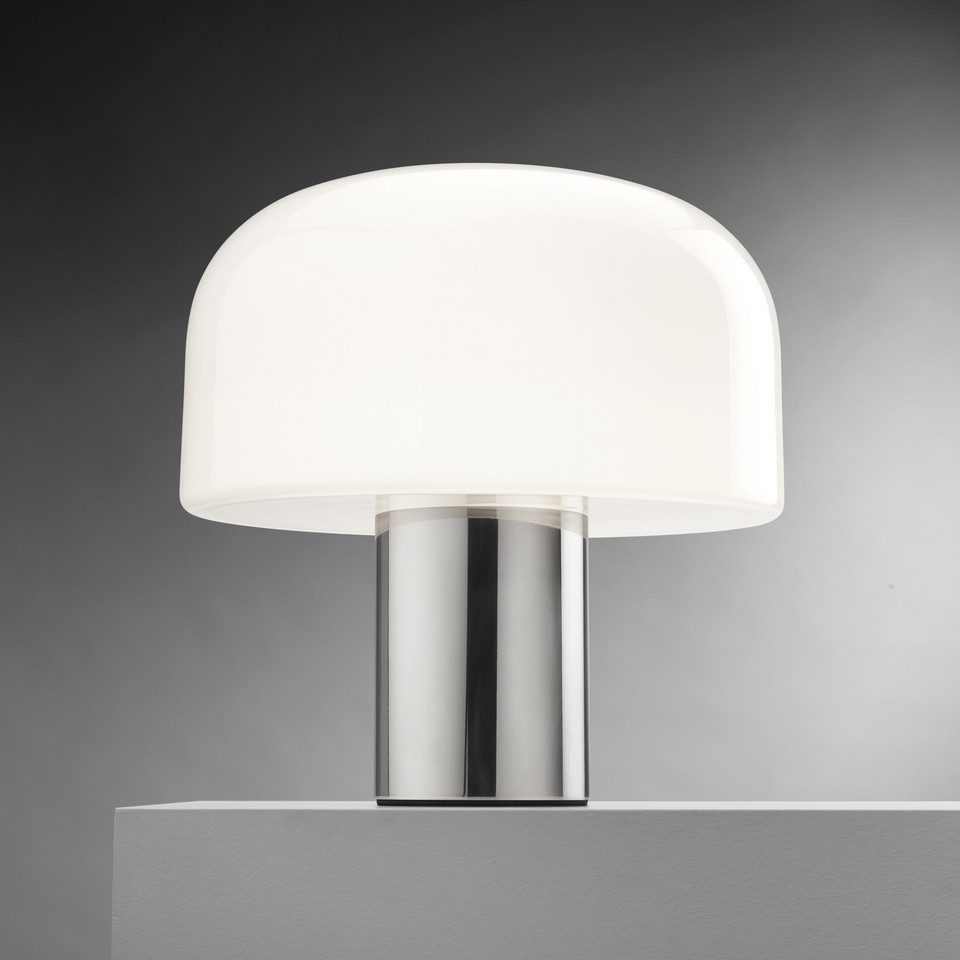 Flos Bellhop Glas T bordslampa Bright, vit från Flos