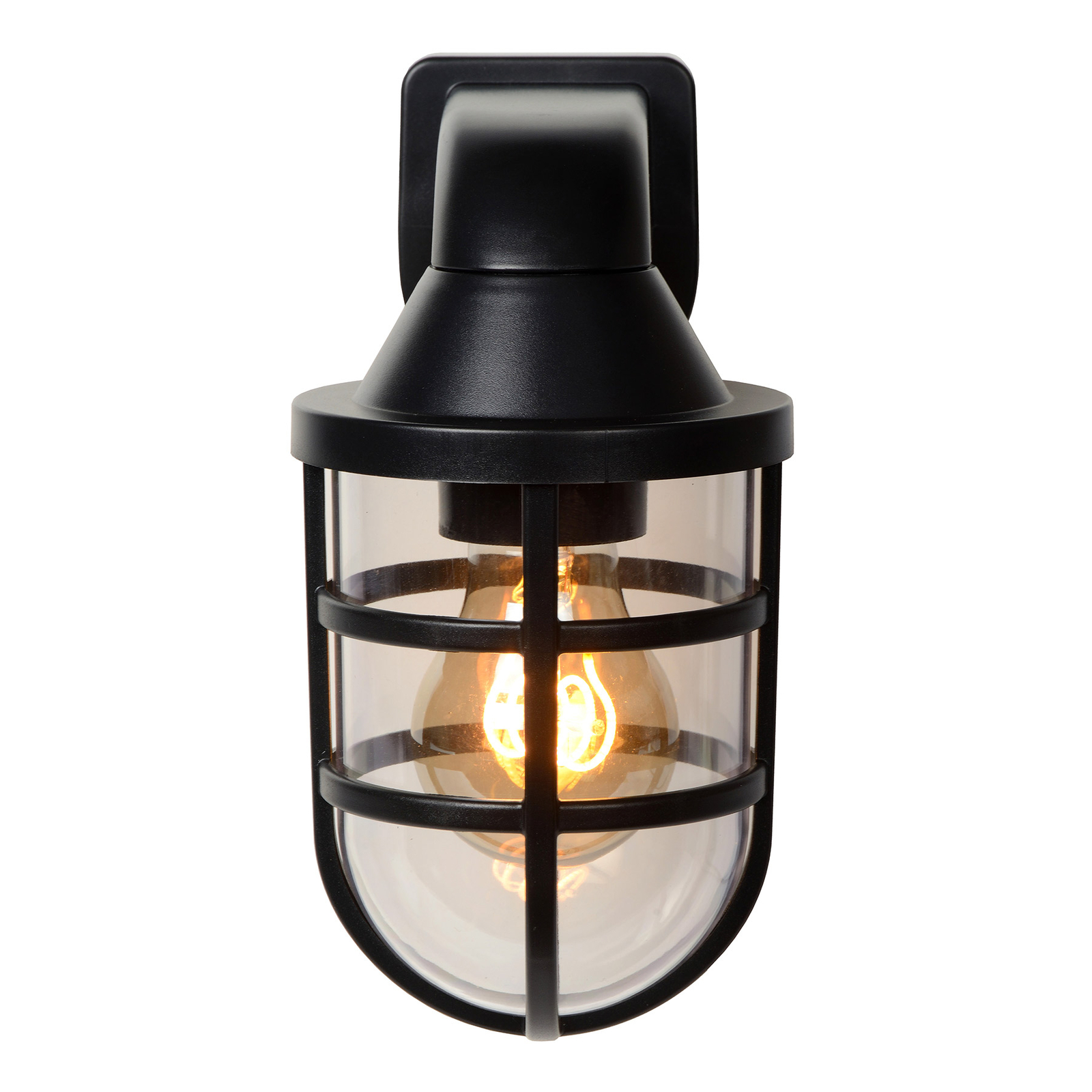 Lewis outdoor wall light, black
