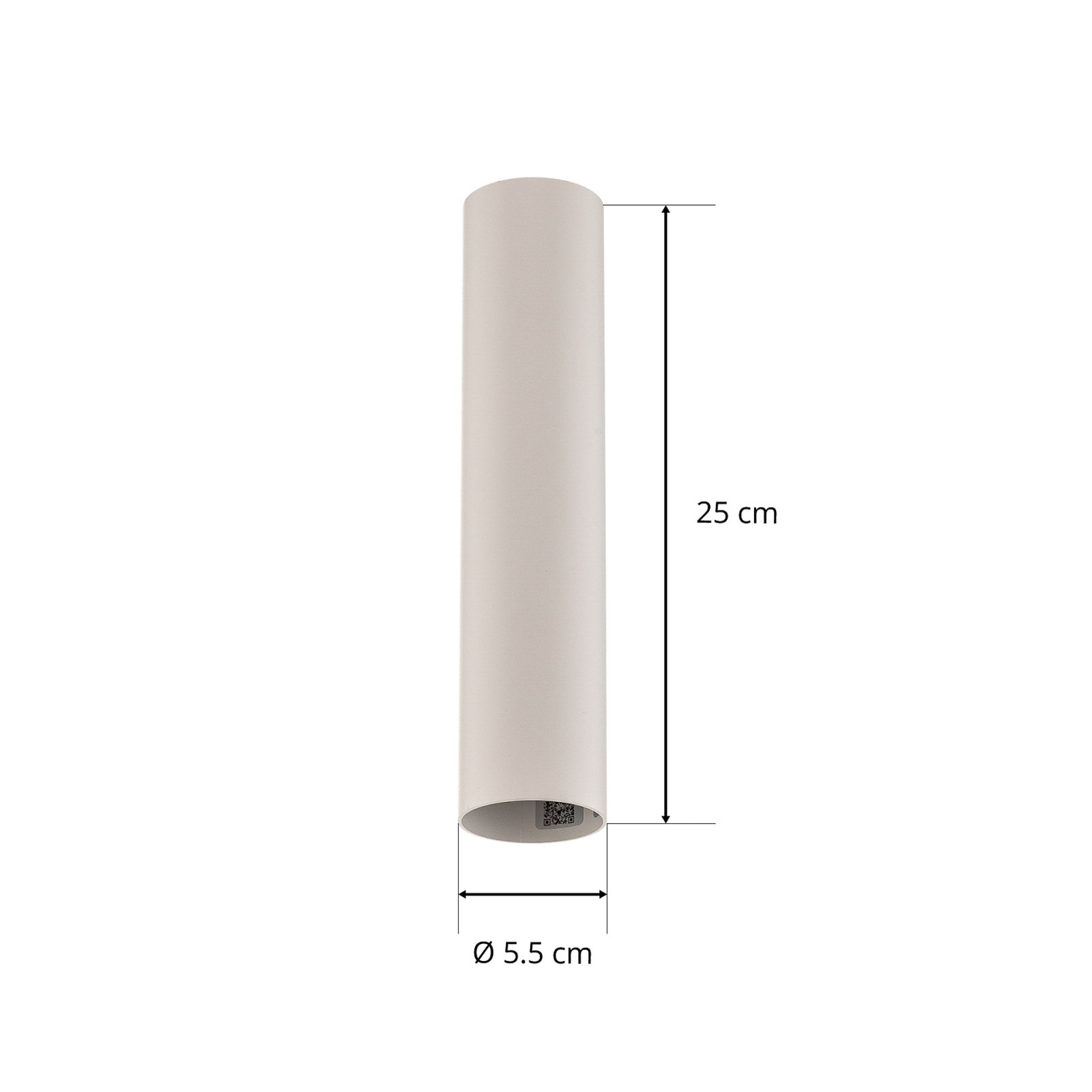 Spot pour plafond Eye, hauteur 25 cm, blanc