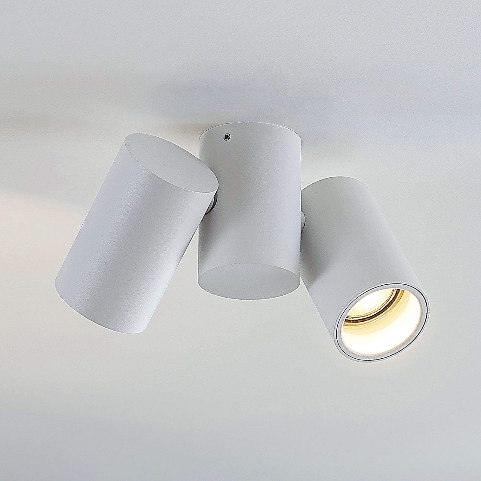 Gesina ceiling lamp, two-bulb, white