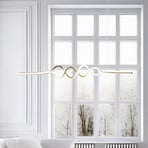 LED-Hängeleuchte Ancona, Metall, gold/schwarz, 4.000 K