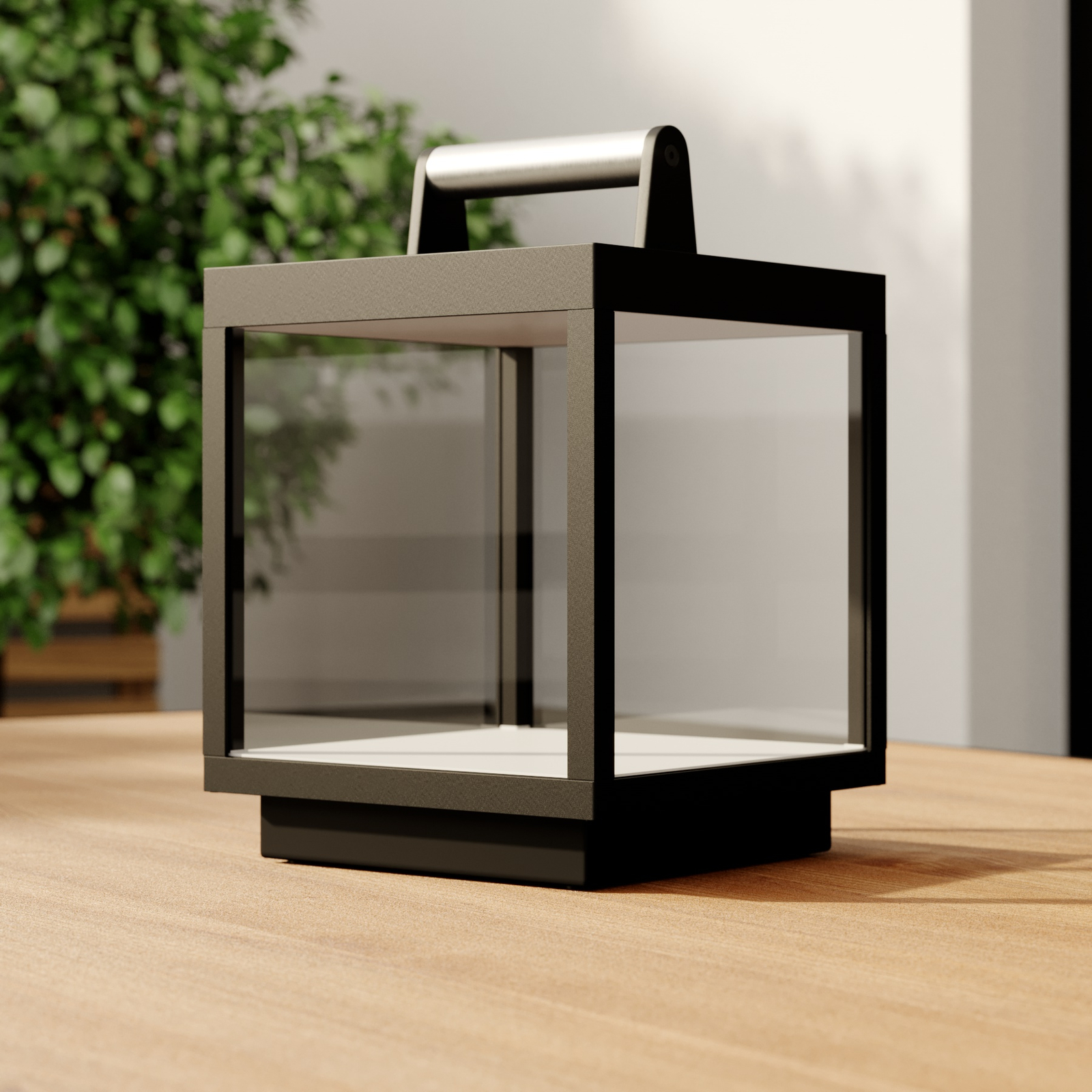 Lámpara de mesa LED Cube para exterior, recargable