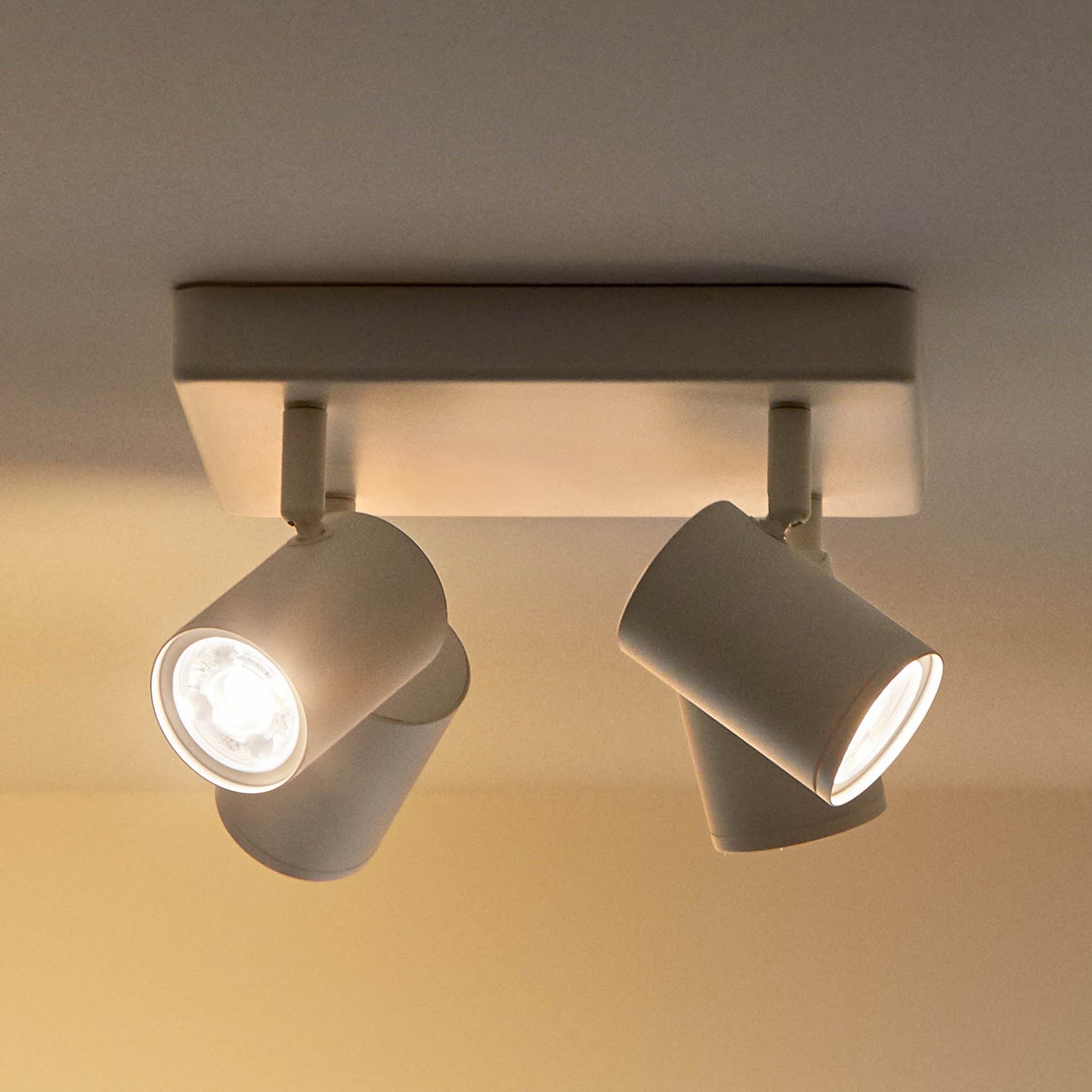 WiZ spot plafond LED Imageo, 4 lampes blanc